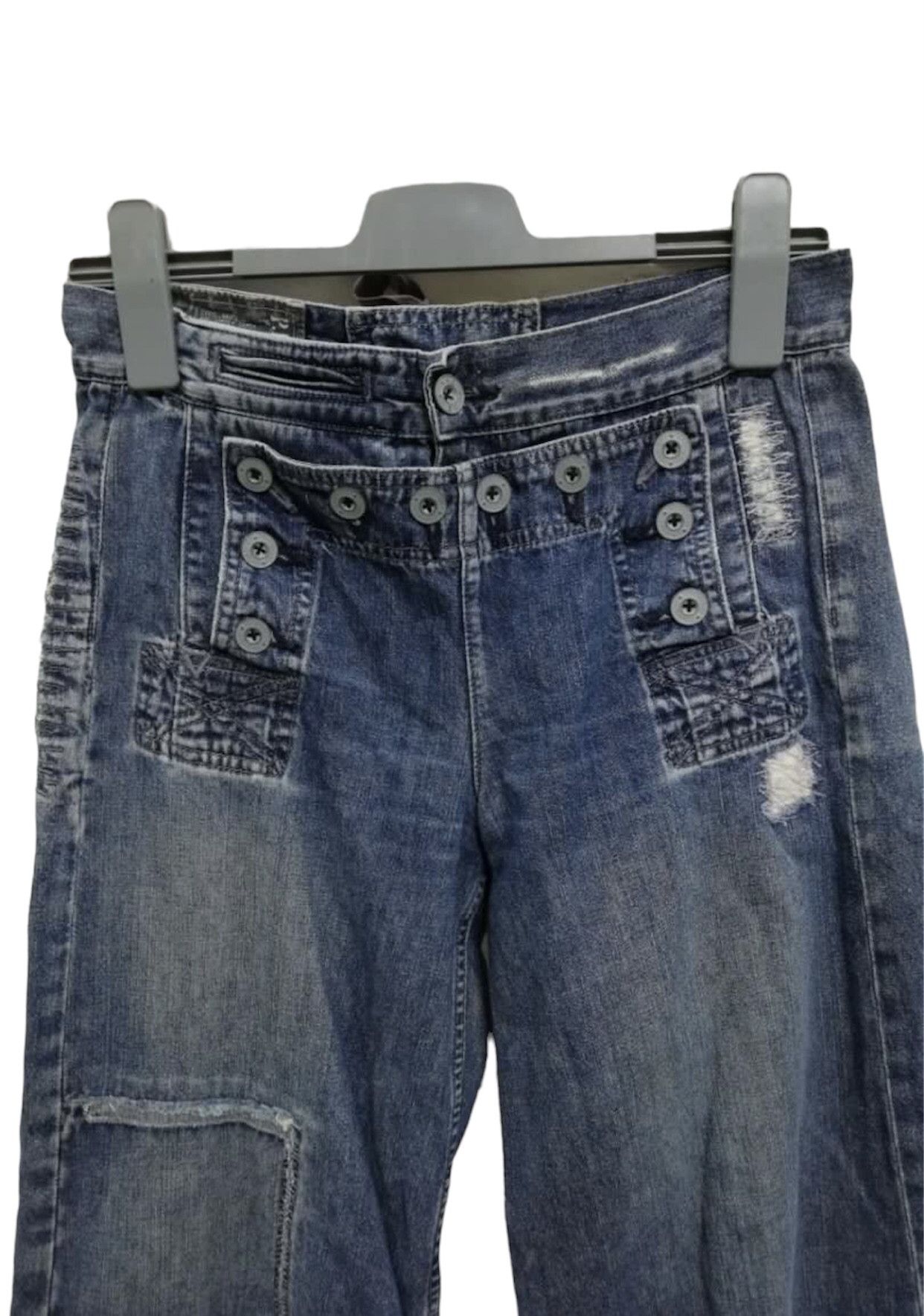 Polo Ralph Lauren Polo Ralph Lauren Distress Patches Cargo Jeans Size 30" / US 8 / IT 44 - 3 Thumbnail