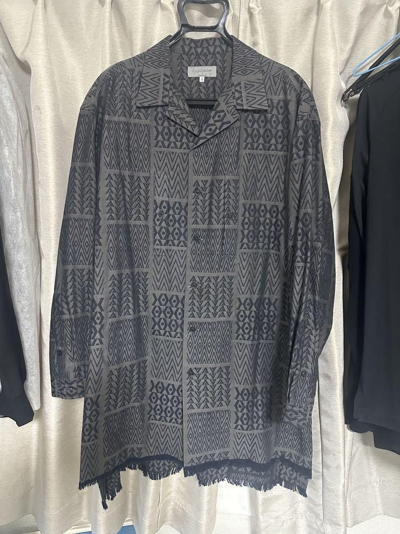 Yohji Yamamoto POUR HOMME 23aw MULTI-PATTERN OPEN COLLAR SHIRT HJ-B36-004 Size US L / EU 52-54 / 3 - 1 Thumbnail