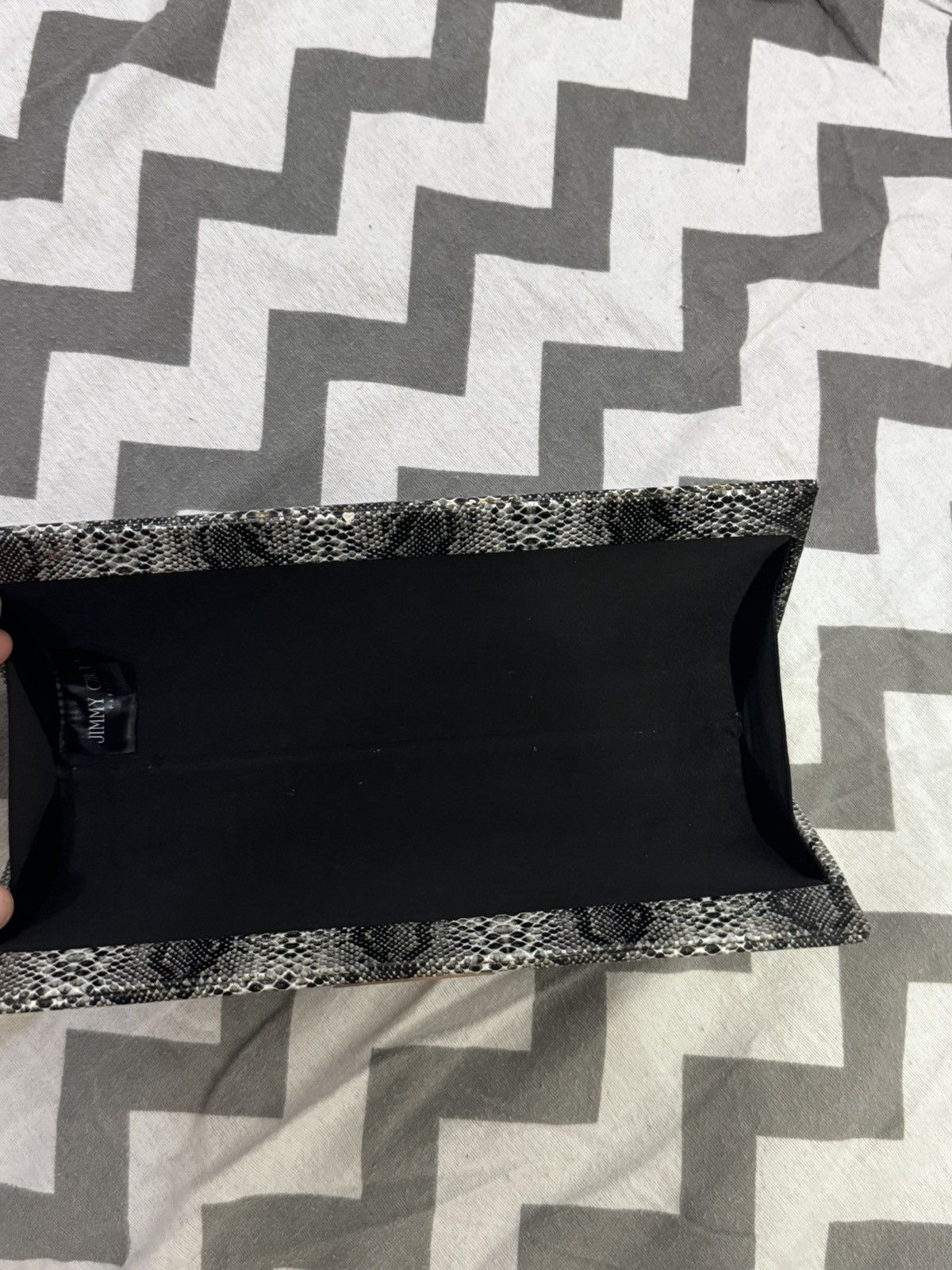 Jimmy Choo Jimmy Choo Parfums Snakeskin Print Clutch Bag / Makeup Bag Size ONE SIZE - 4 Thumbnail