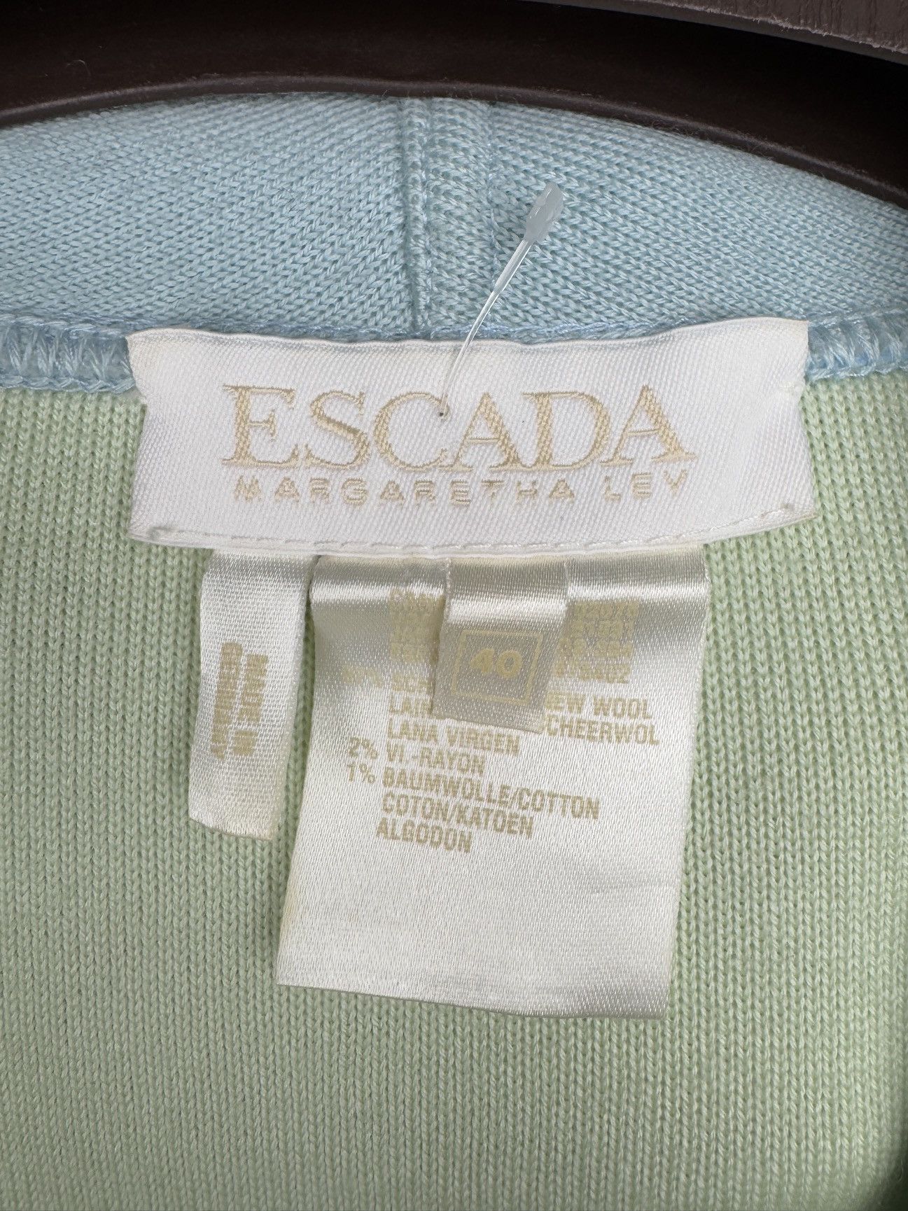 Escada Escada Magaretha Ley Colour Blocked Wool Blazer Germany 40 Size L / US 10 / IT 46 - 9 Thumbnail