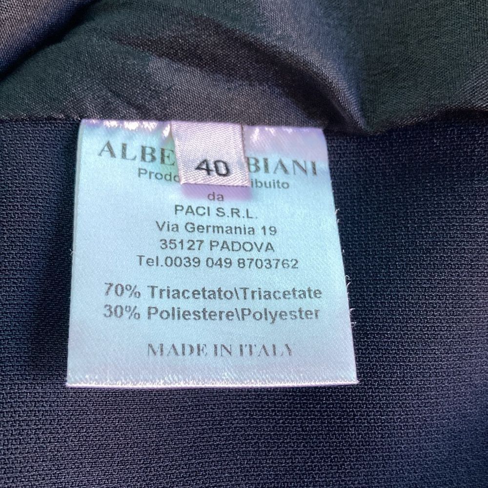 Alberto Alberto Biani Dark Navy Oversized Blazer Size 40 Fits up to Size L / US 10 / IT 46 - 8 Thumbnail