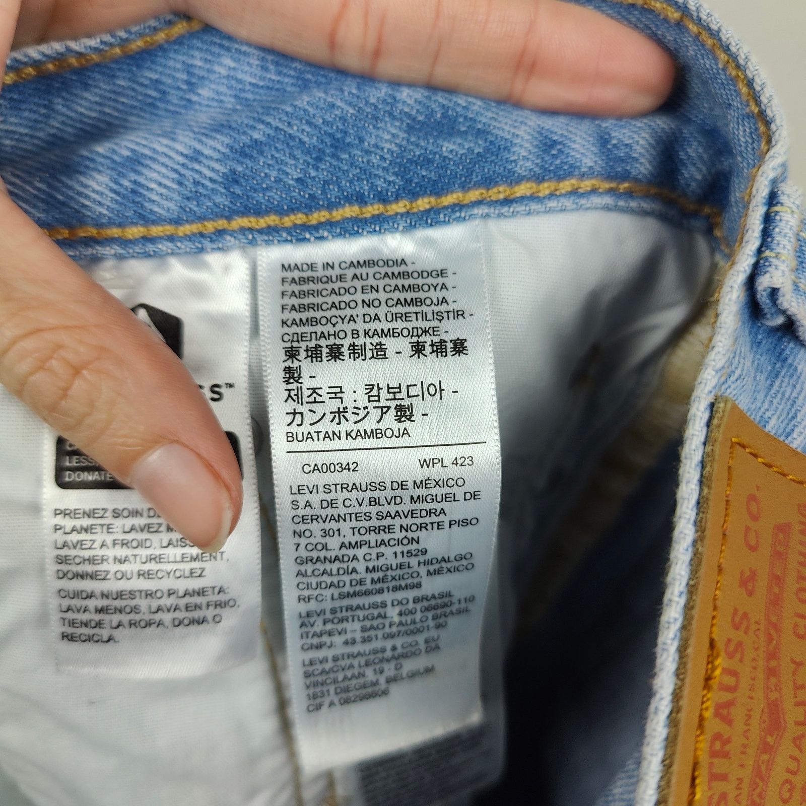 Levi's Levis 501 Jeans Womens 27 Ojai Ring Straight Leg Size 27" / US 4 / IT 40 - 7 Thumbnail
