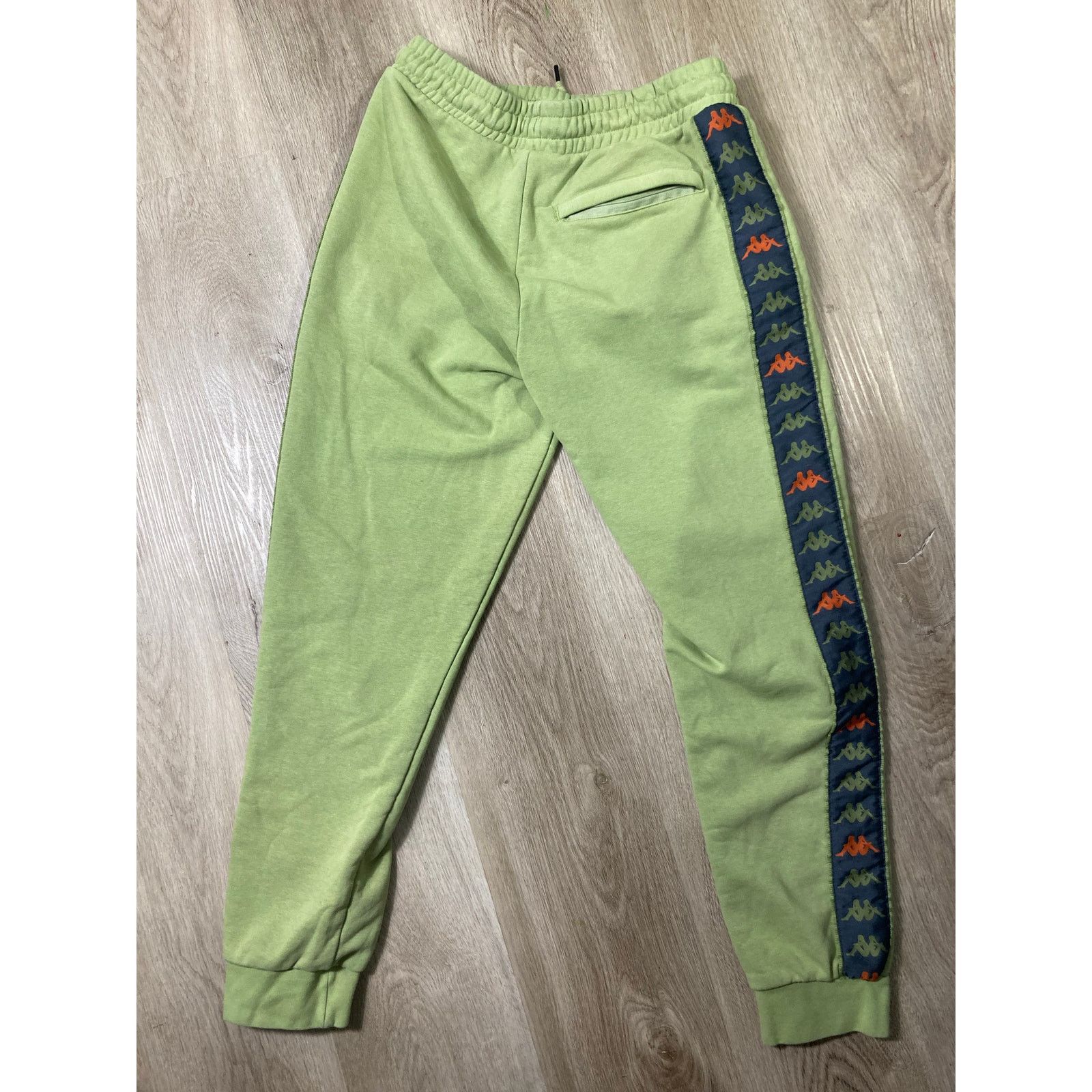 Kappa Kappa Unisex Joggers Green Logo Tape Pants Size M Activewear Size US 30 / EU 46 - 3 Thumbnail