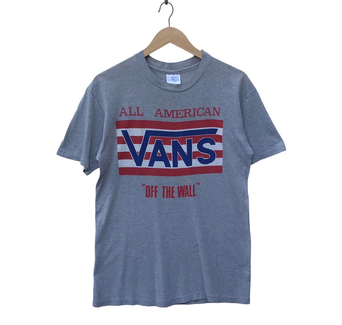 Vintage Vans Of The Wall Skate Shirt Made in Usa