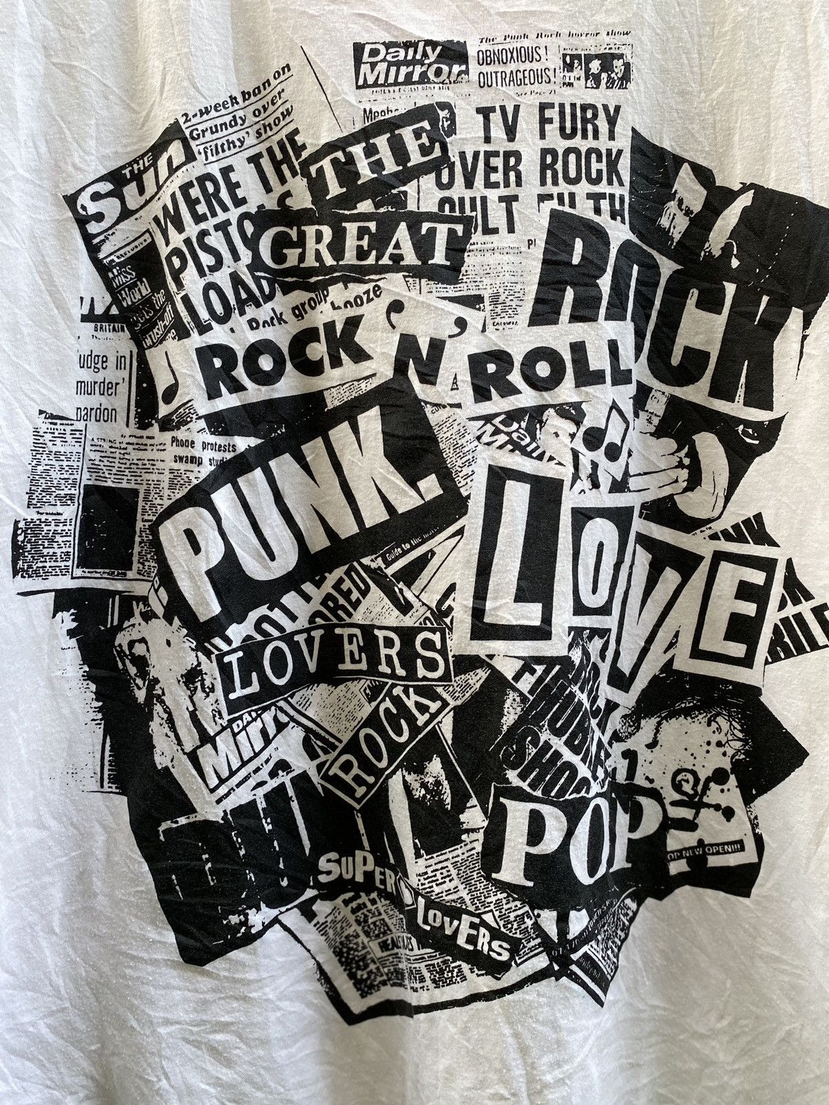 Hysteric Glamour × If Six Was Nine × Le Grande Bleu (L.G.B.) 90’s Super Lovers Punk Rock Magazine Poster Tshirt Size US L / EU 52-54 / 3 - 6 Thumbnail