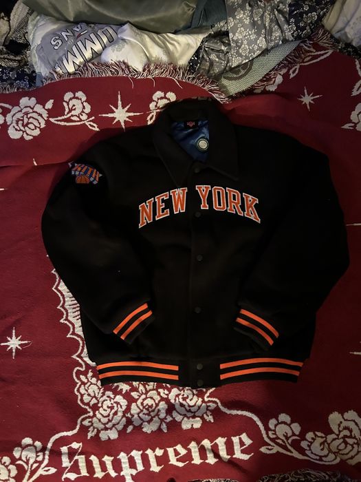 Kith Kith NY Knicks wool coaches jacket black