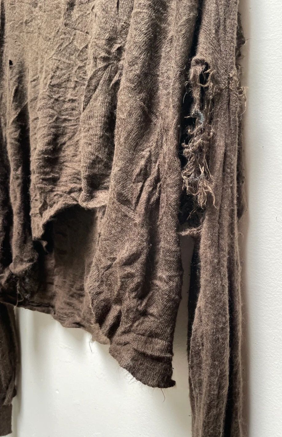 Handmade Thrashed Cropped Spooky Knit Size US M / EU 48-50 / 2 - 6 Thumbnail