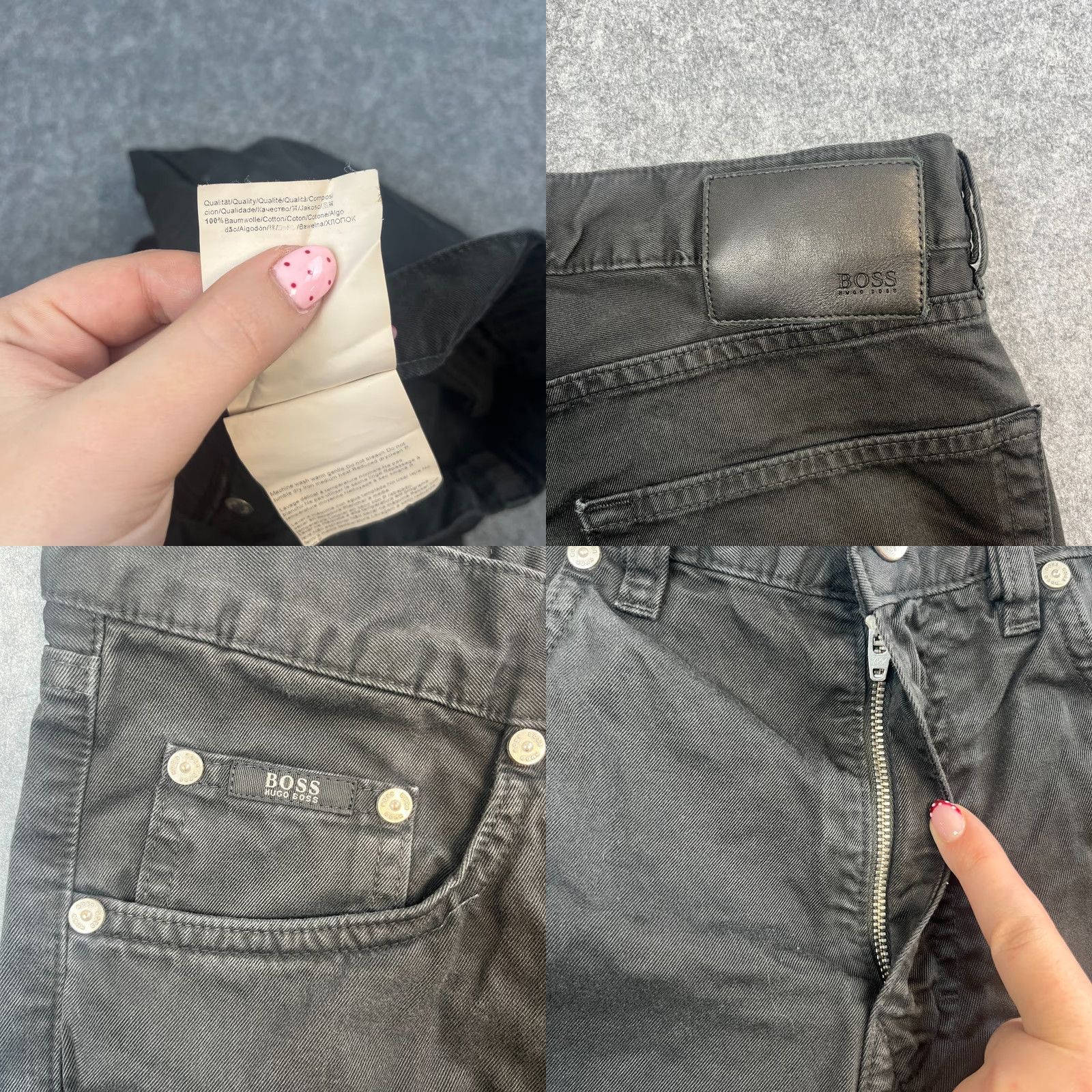 Hugo Boss HUGO BOSS Jeans Regular Straight 32 Dark Wash Black Mens Jeans Size US 32 / EU 48 - 8 Thumbnail