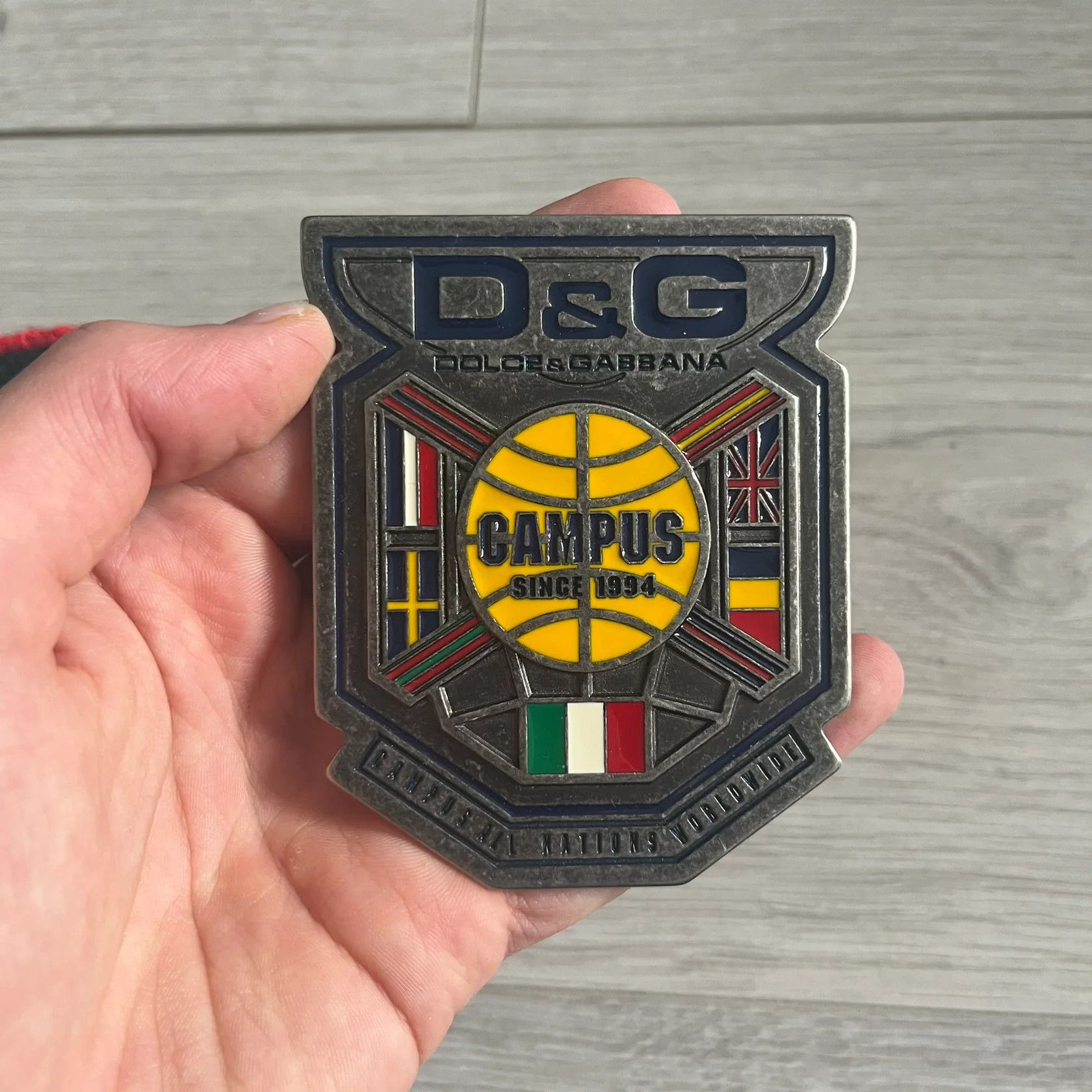 Dolce & Gabbana Dolce & Gabbana "Campus Since 1994" Material Belt Size ONE SIZE - 2 Thumbnail