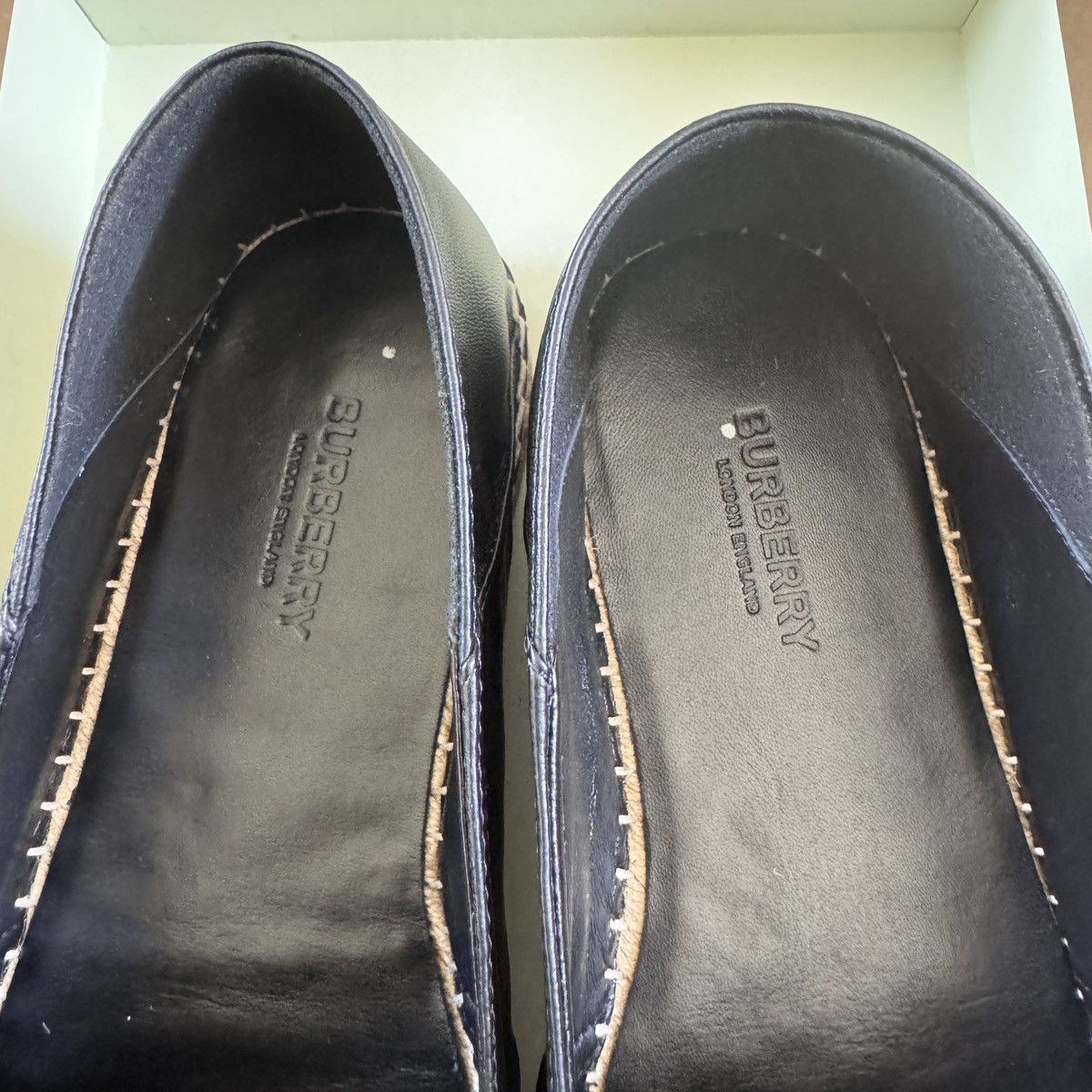 Burberry BURBERRY Men’s Leather EKD Motif Espadrille Black Size 41 Size US 8 / EU 41 - 4 Thumbnail