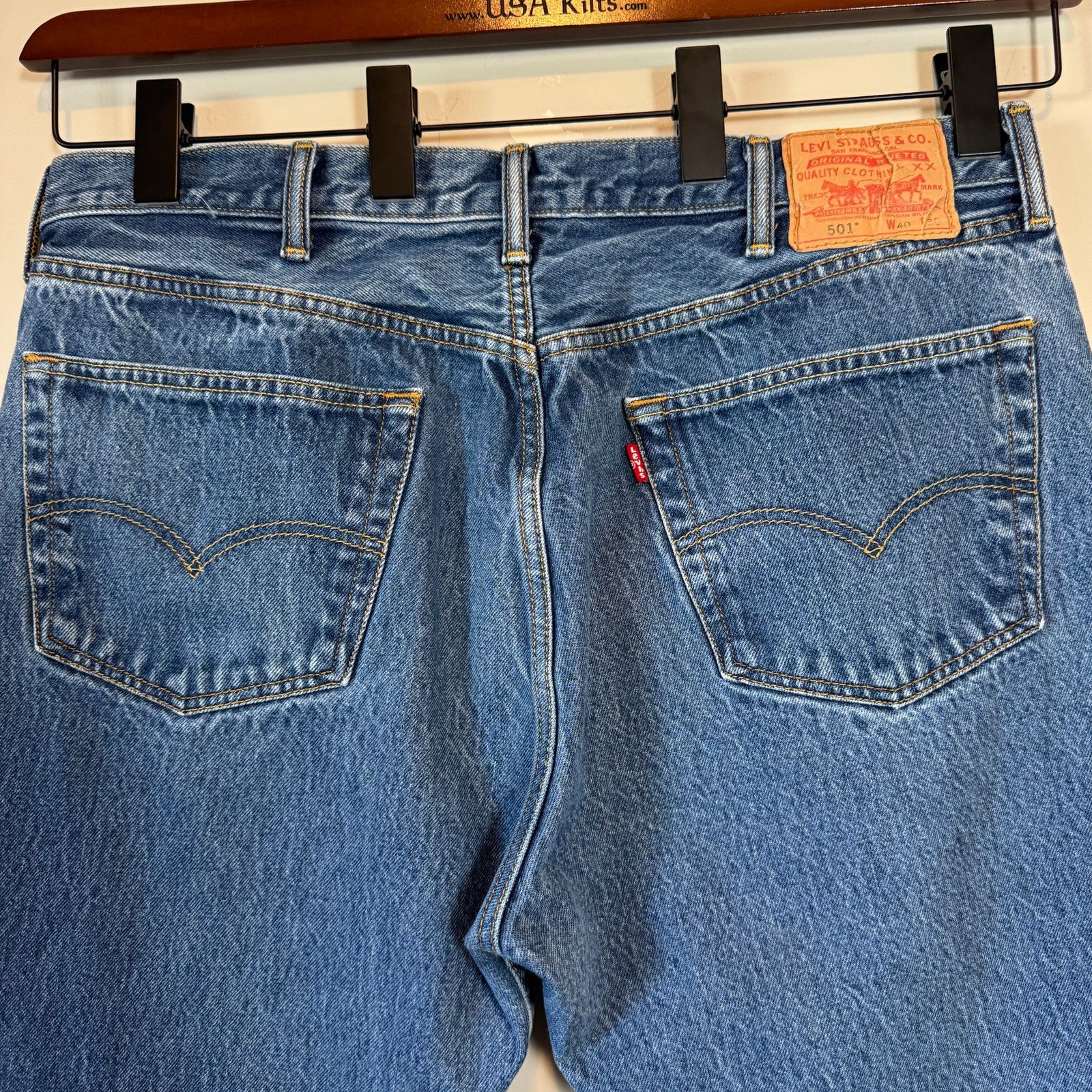 Levi's Archive Levi’s 501 Rigid Denim 40x30 Unisex Baggy Skater Size US 40 / EU 56 - 6 Thumbnail