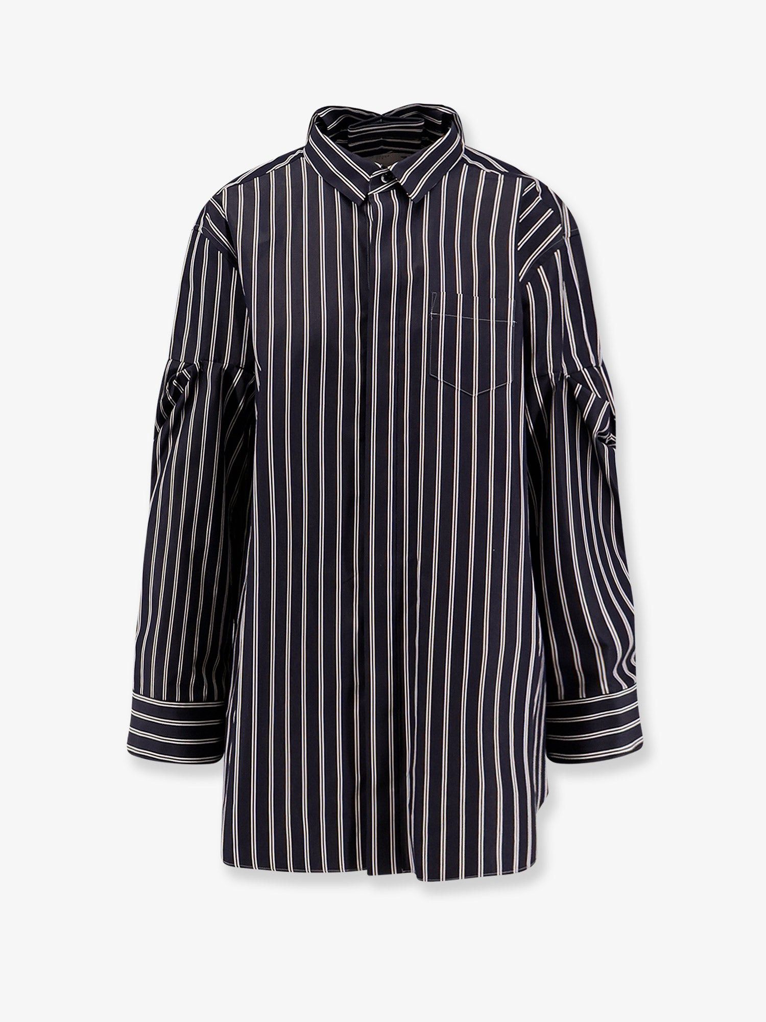 Sacai Oversize Striped Shirt Size M / US 6-8 / IT 42-44 - 1 Thumbnail