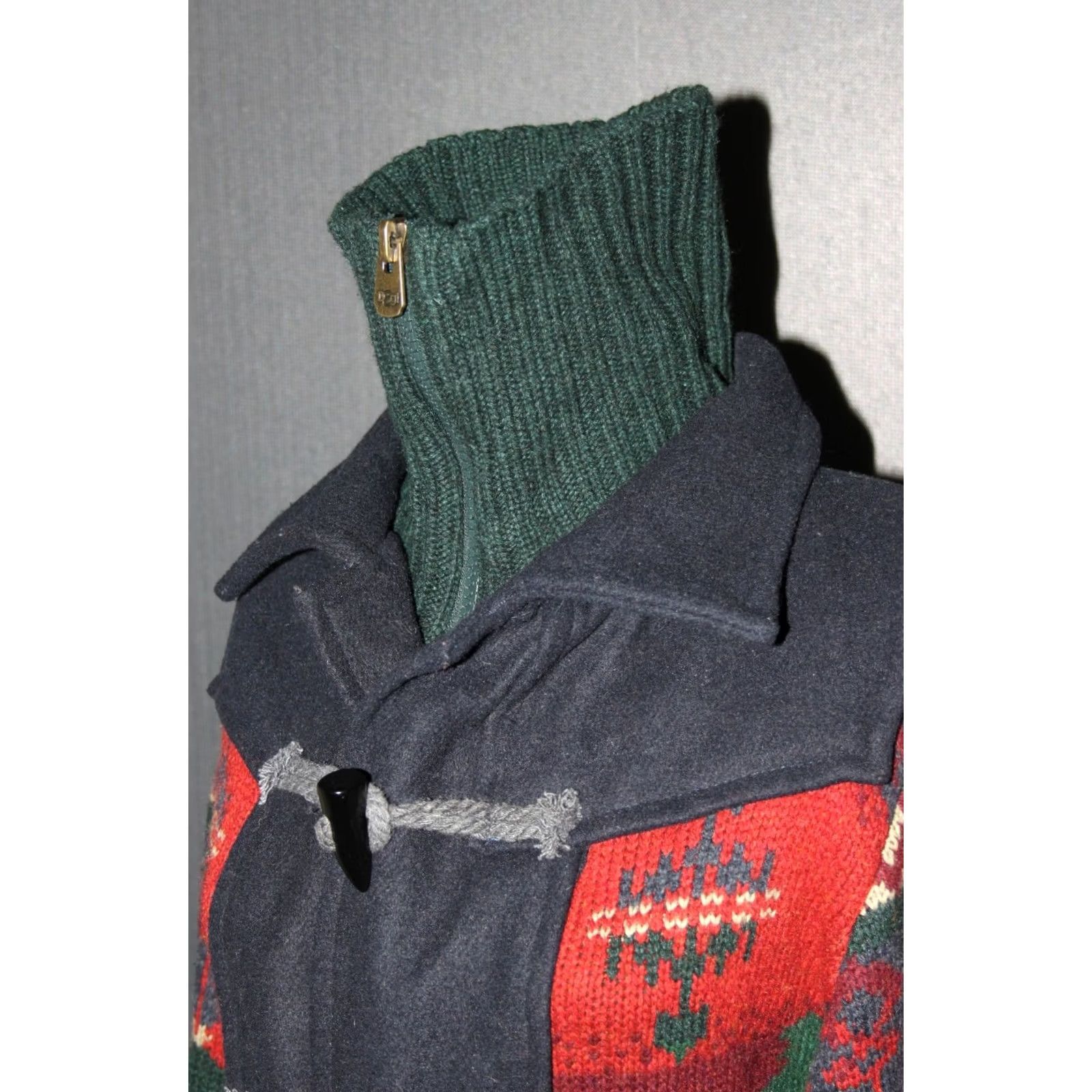 Desigual Desigual Multicoloured Wool Overcoat Jacket L Womens Barcelona Coat Size L / US 10 / IT 46 - 4 Thumbnail