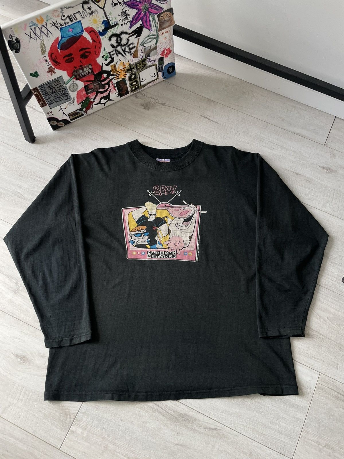 Cartoon Network Vintage Cartoon Network BBU 1998 Promo Long Sleeve Shirt Size US L / EU 52-54 / 3 - 1 Thumbnail
