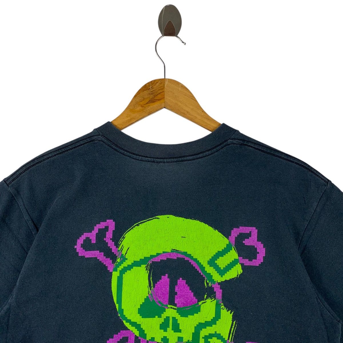 Stussy × Vintage Vintage 90s STUSSY skull big printed streetwear tee Size US M / EU 48-50 / 2 - 10 Thumbnail