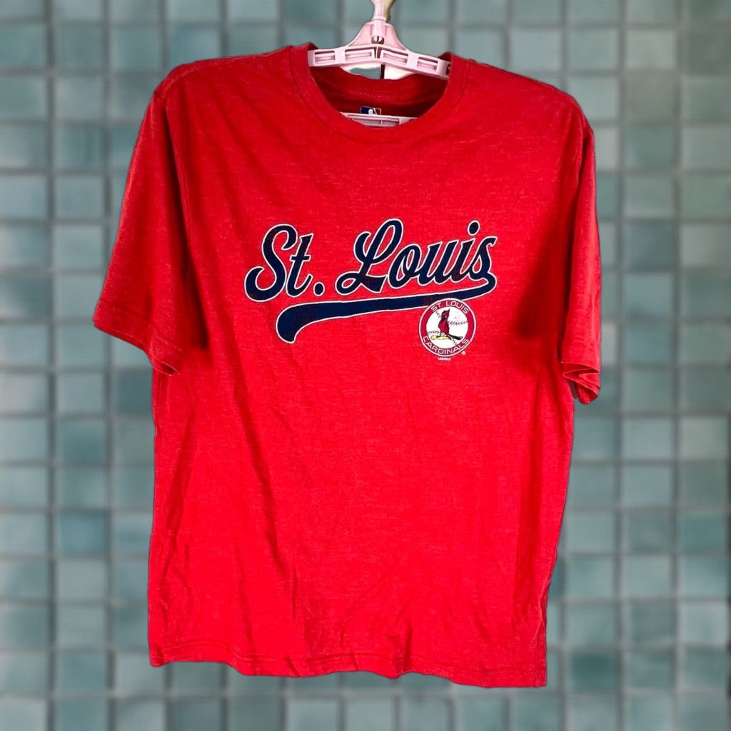 MLB St Louis Cardinals T Shirt Men Size M Red Graphic MLB Tag Shirt Size US M / EU 48-50 / 2 - 1 Thumbnail