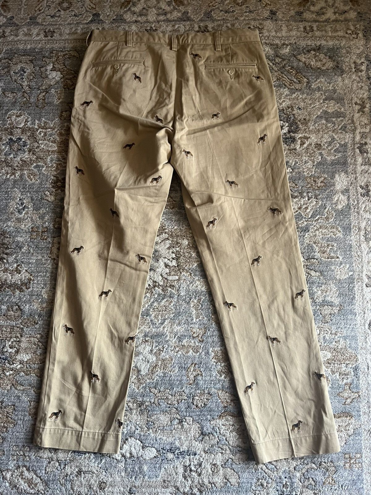 RRL Ralph Lauren POLO RALPH LAUREN DOG EMBROIDERY CHINOS 35x32 Size US 35 - 9 Thumbnail