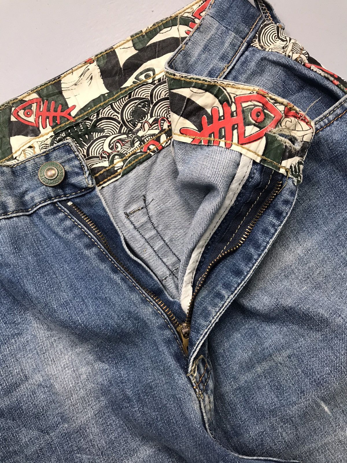 Japanese Brand Vintage Japanese brand embroidered denim Size US 36 / EU 52 - 6 Thumbnail