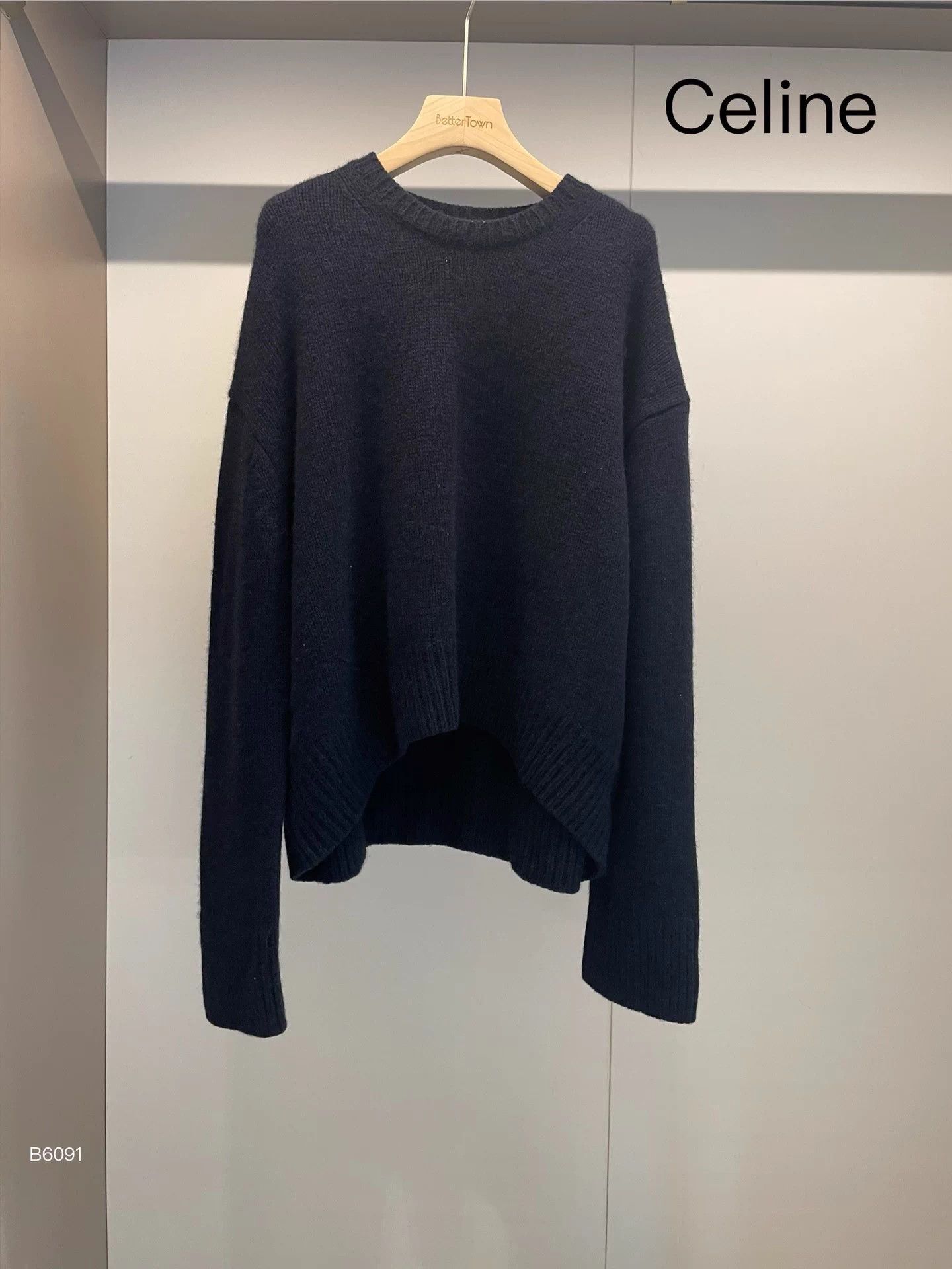 Celine Celine Black Cashmere Sweater Size S Size S / US 4 / IT 40 - 1 Thumbnail