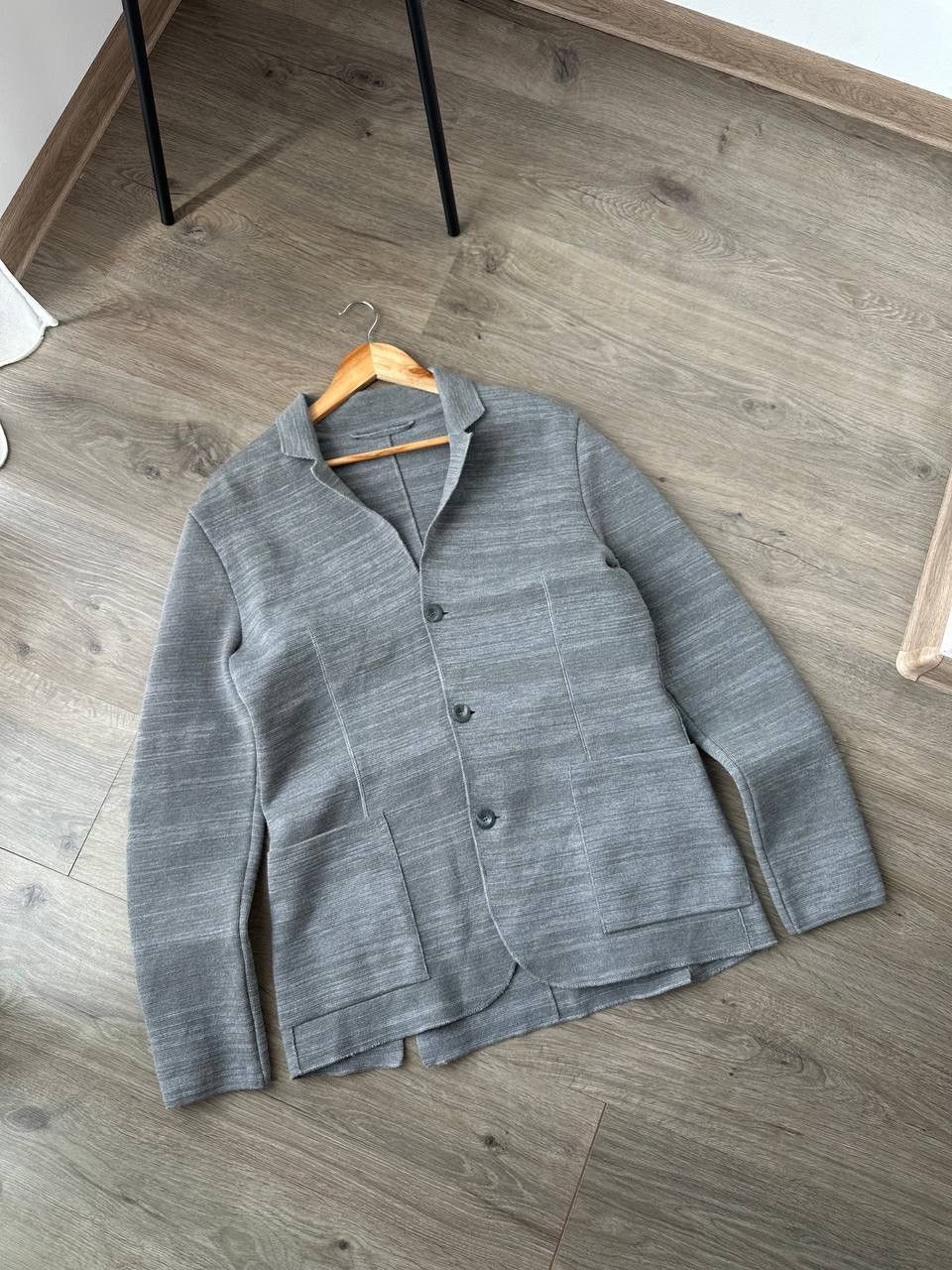 FALKE Vintage FALKE Gray Men Button M Size Blazer Jacket Size 42S - 7 Thumbnail