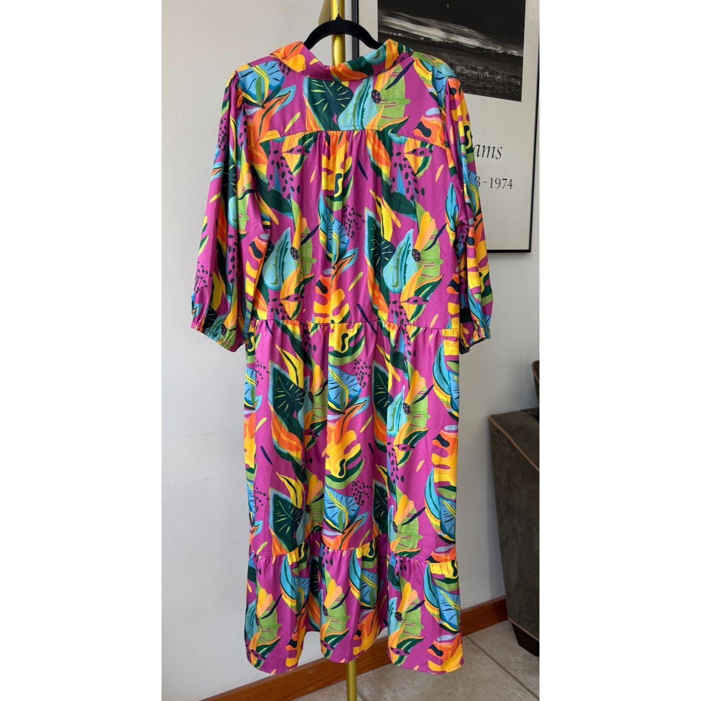 Other Umgee Floral Dress Women Large Boho Midi Women's large 1039 Size L / US 10 / IT 46 - 2 Thumbnail