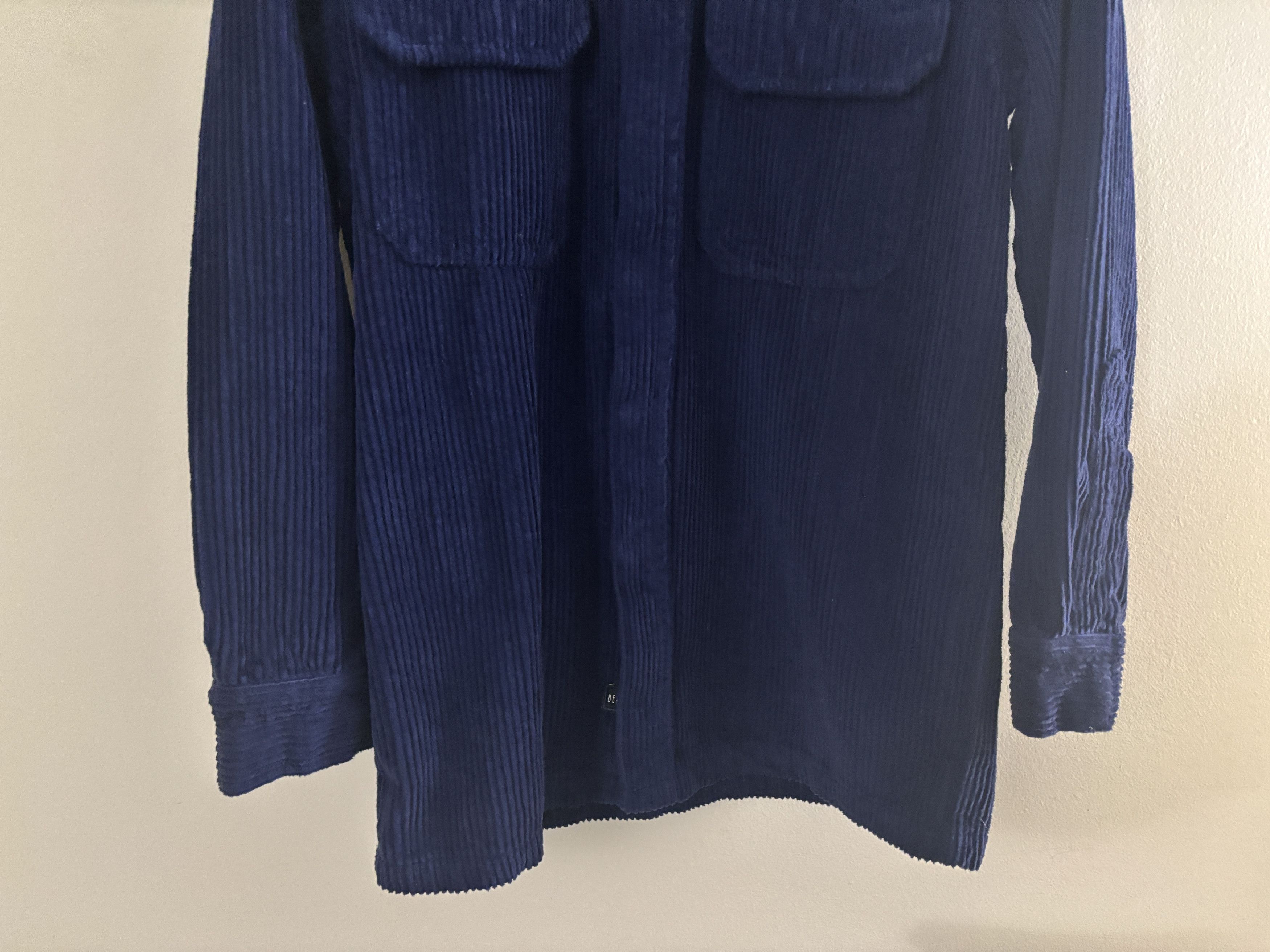 Benson $225 Corduroy Blue Snap Button Overshirt Shirt Jacket Size US S / EU 44-46 / 1 - 7 Thumbnail