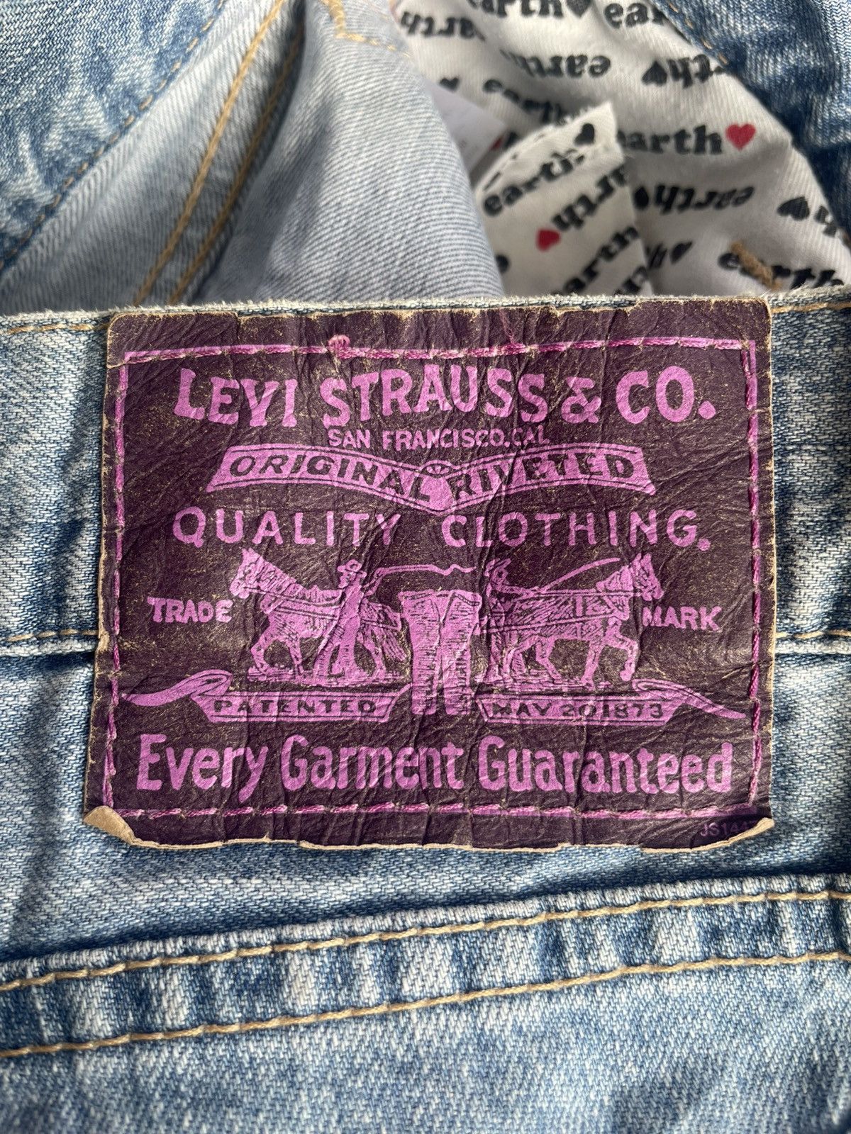 Levi's Levis Colab with Earth Music Ecology Violet Label Size 30" / US 8 / IT 44 - 13 Thumbnail