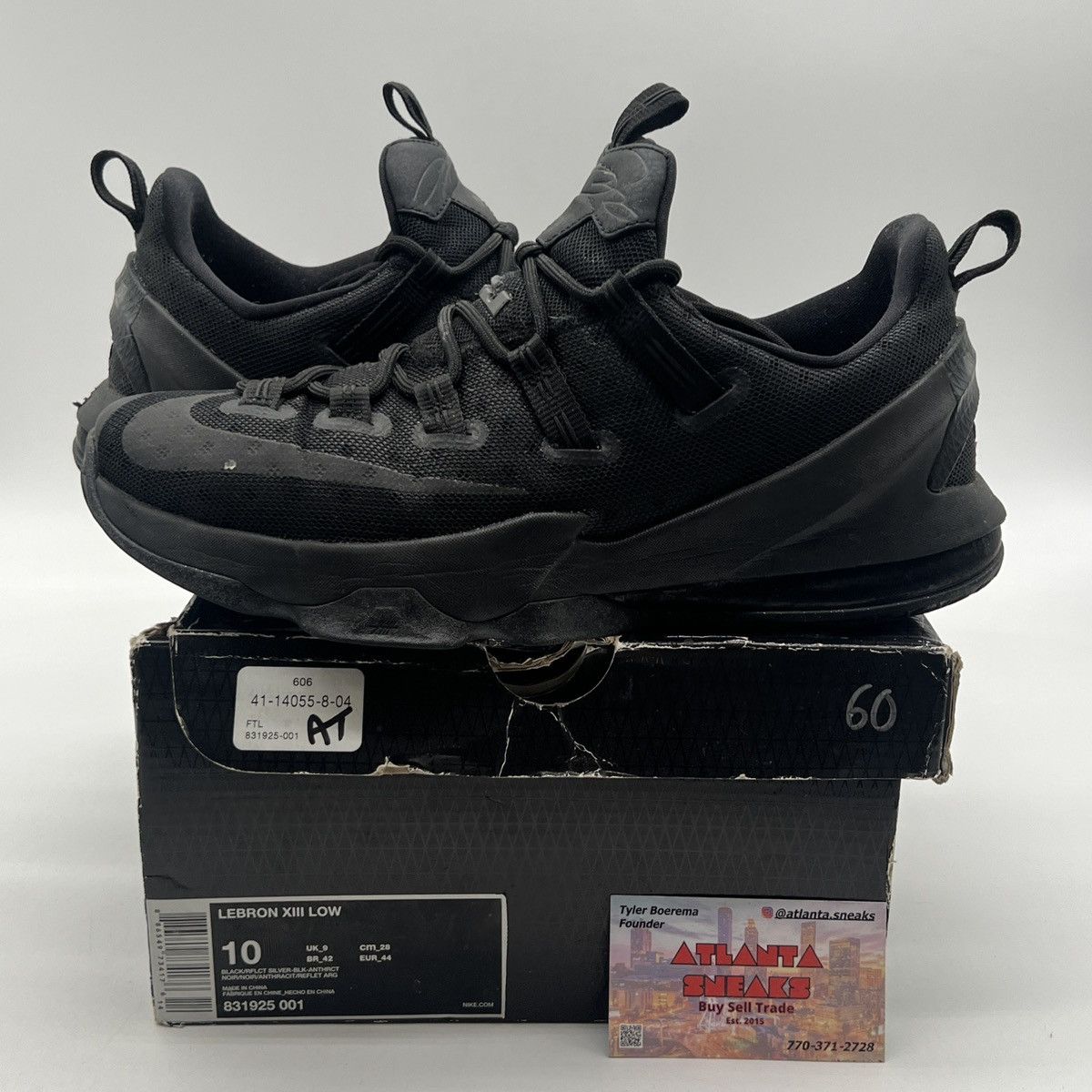 Nike Lebron 13 low blackout reflective Size US 10 / EU 43 - 1 Thumbnail