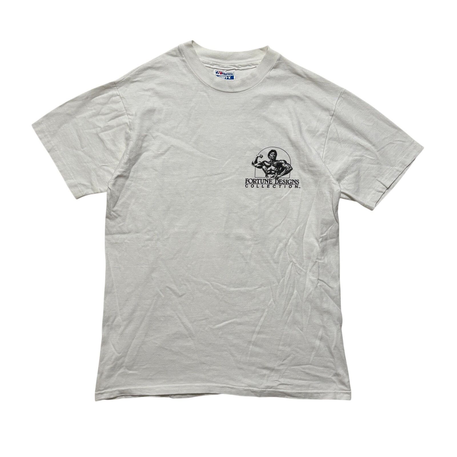 Hanes VTG 80s Hawaiian Strength White Graphic T-Shirt M Size US M / EU 48-50 / 2 - 1 Thumbnail