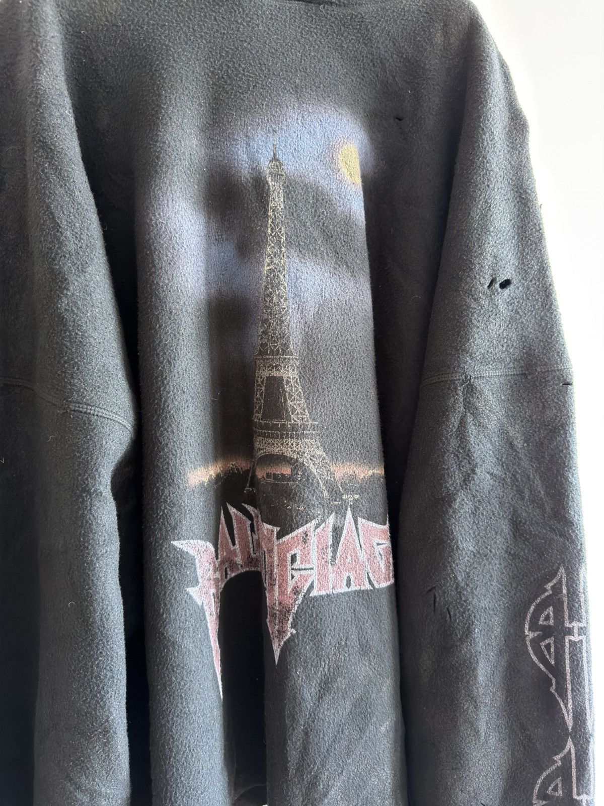Balenciaga *RARE* FLEECE PARIS HALF MOON BALENCIAGA DEMNA POLAR Size US XL / EU 56 / 4 - 4 Thumbnail