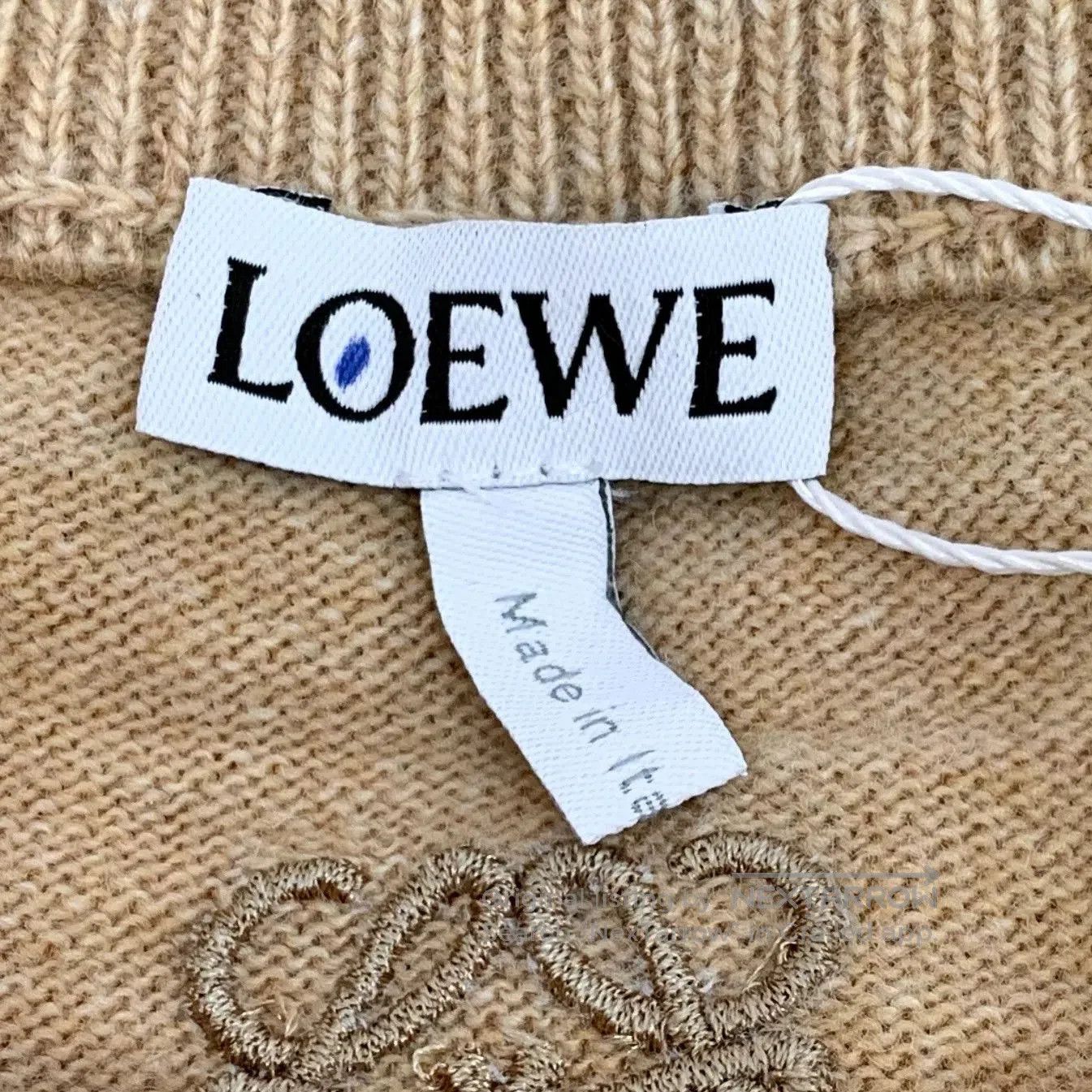 Loewe Loewe Brown Logo Backless Wool Sweater S. Size US S / EU 44-46 / 1 - 6 Thumbnail
