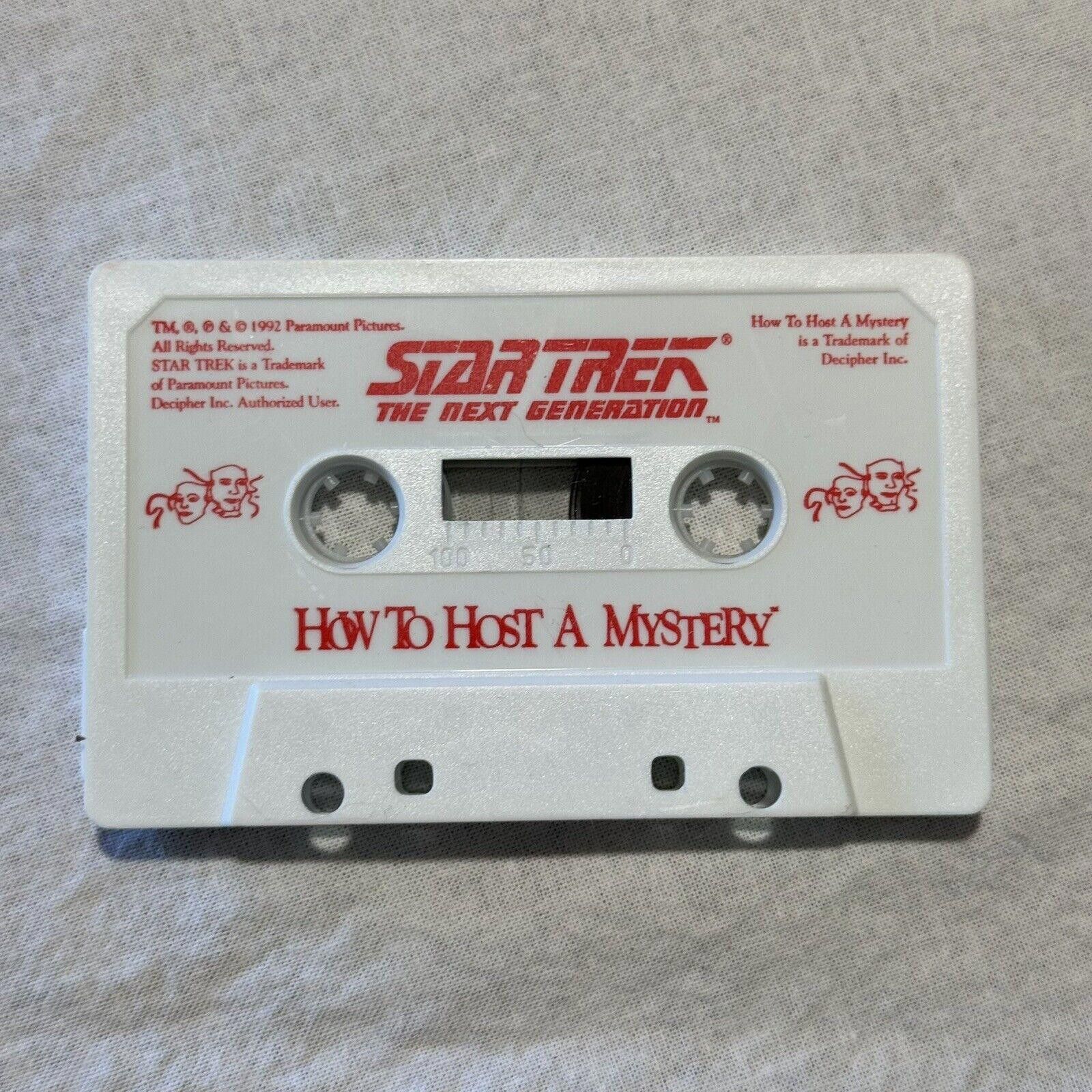 Designer VTG How to Host a Mystery: Star Trek Next Generation Game Size ONE SIZE - 8 Thumbnail