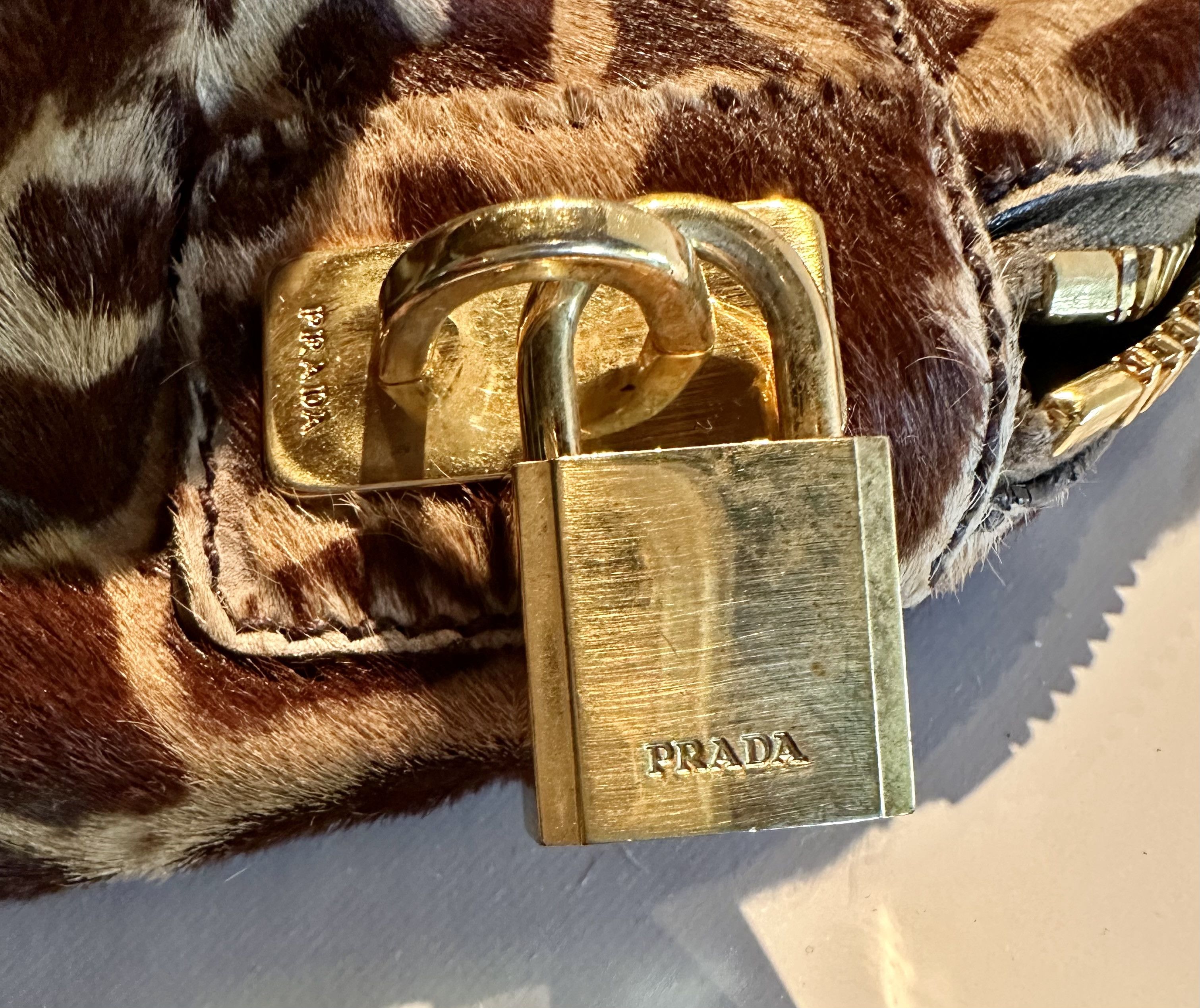 Prada Prada Calf Fur Shoulder Bag Size ONE SIZE - 5 Thumbnail