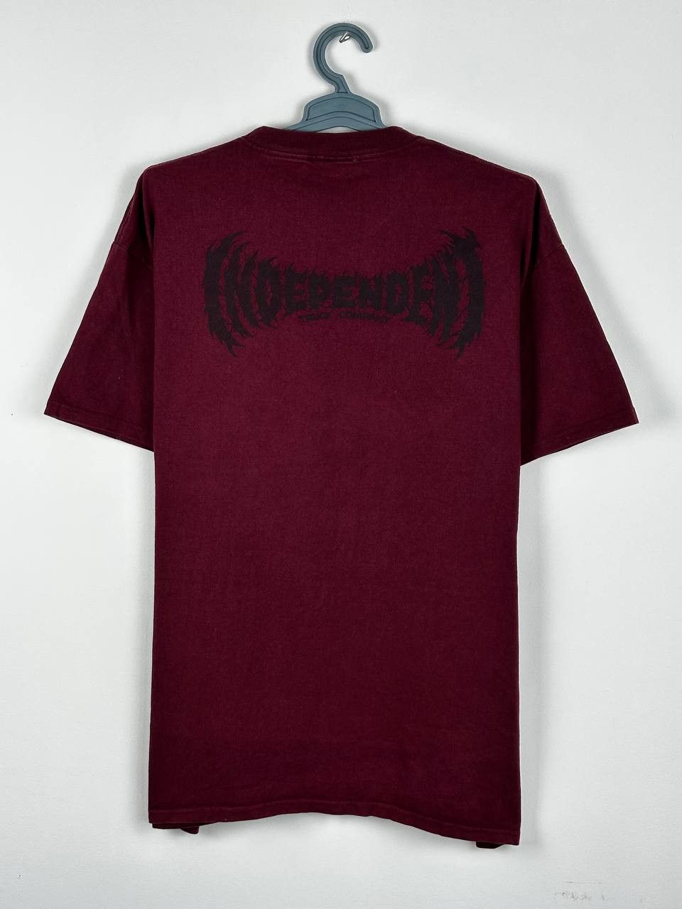 Independent Truck Co. Independent Truck Co Burgundy T Shirt SK8 Rap Size US L / EU 52-54 / 3 - 8 Thumbnail