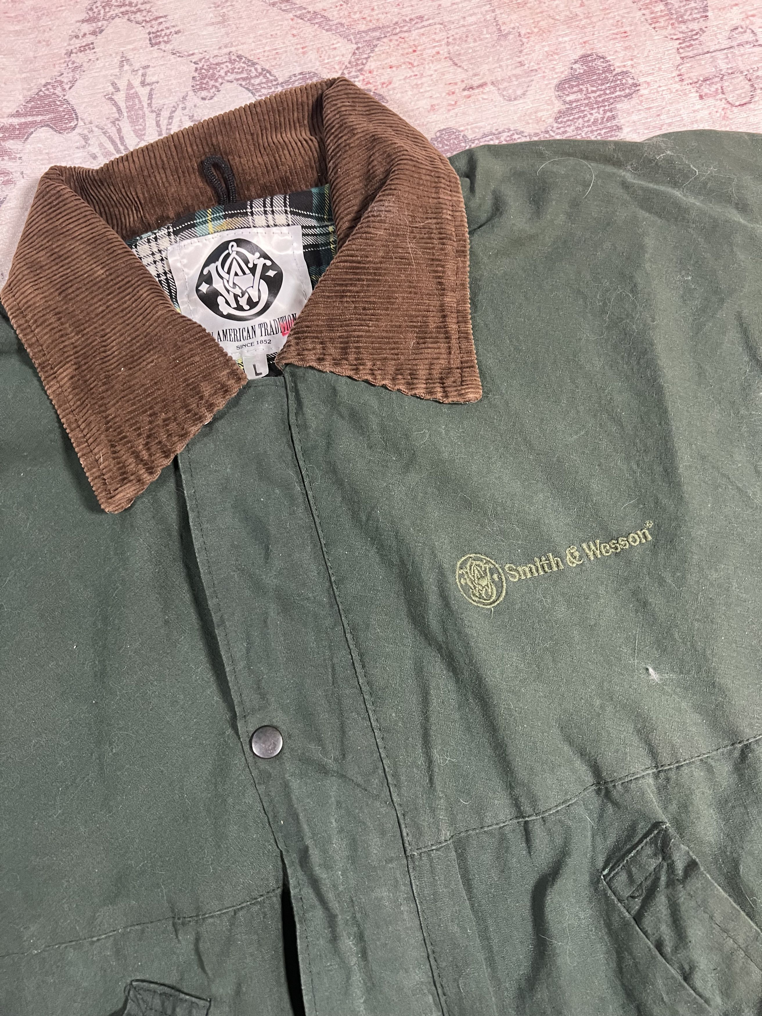 Designer Vintage 90s Faded Smith and Wesson Workwear Detroit Jacket Size US L / EU 52-54 / 3 - 3 Thumbnail