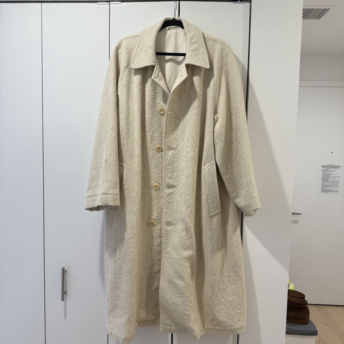 Lemaire Von Sono Carl Coat in Natural Size S / US 4 / IT 40 - 6 Thumbnail