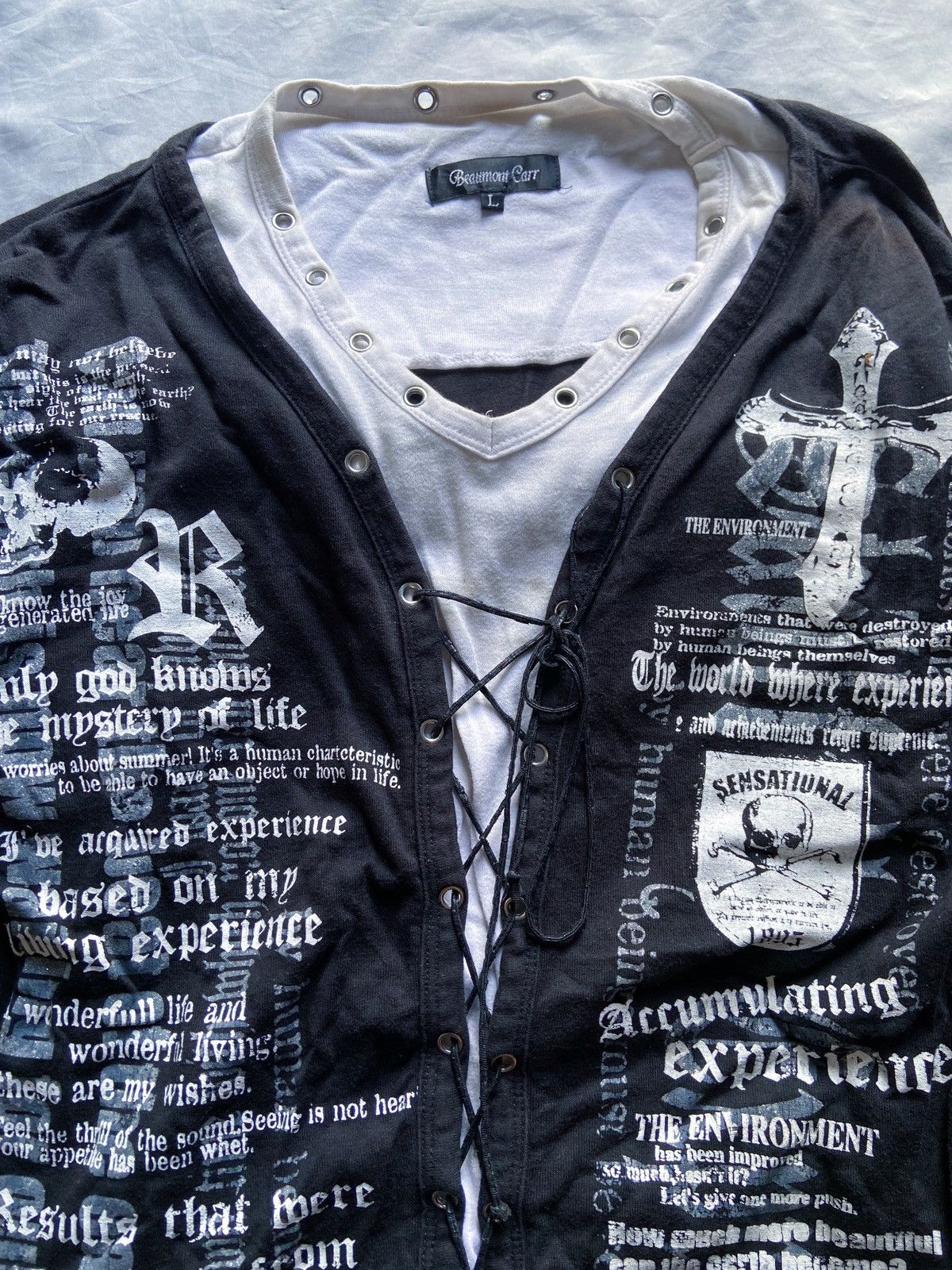Beauty Beast BEAUMONT CARR DOUBLE LAYER SKULL LONG SLEEVE Size US M / EU 48-50 / 2 - 4 Thumbnail