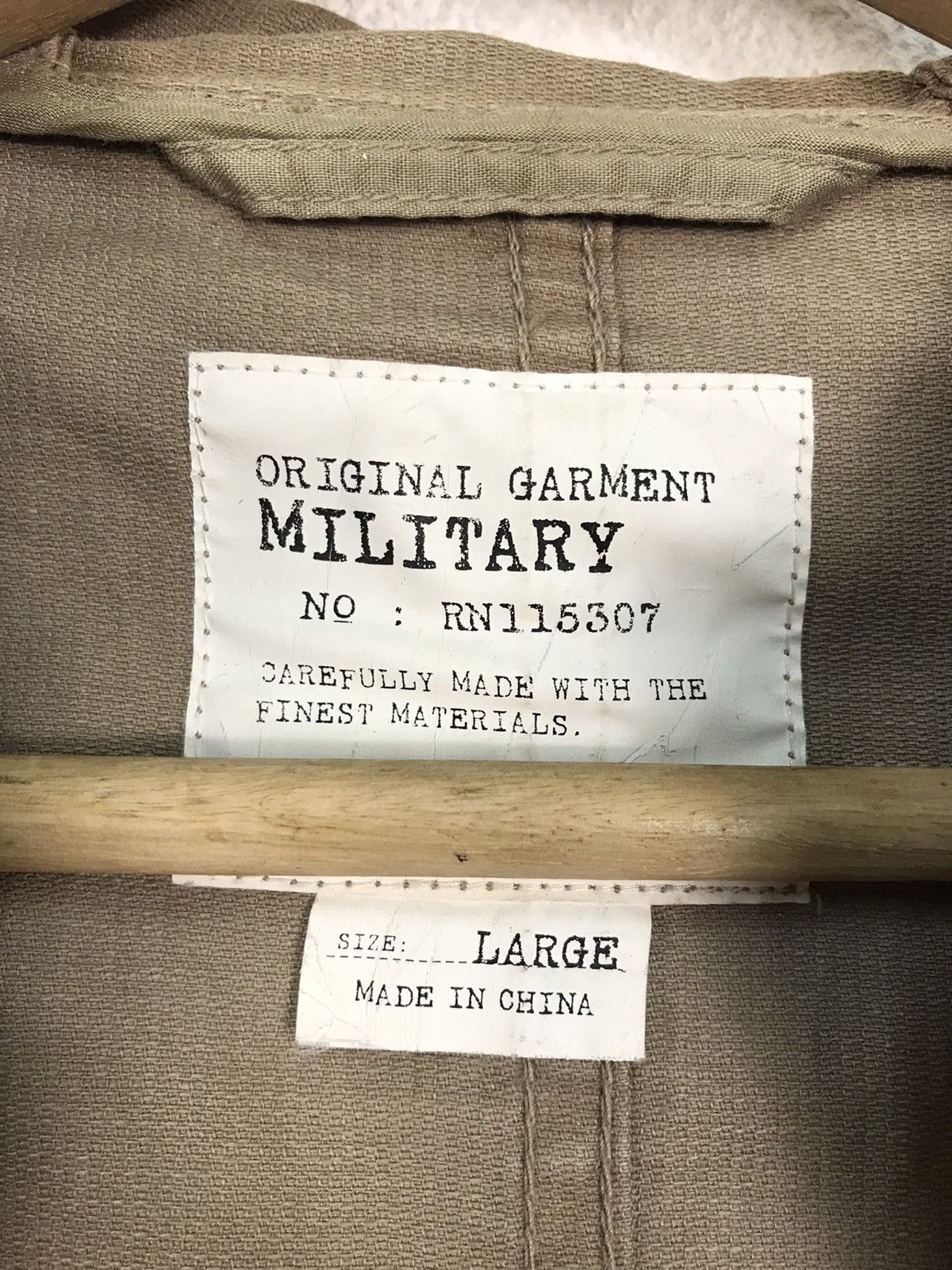 Japanese Brand × Uniqlo UNIQLO Original Military Garment Jacket Hoodie Size US L / EU 52-54 / 3 - 4 Thumbnail