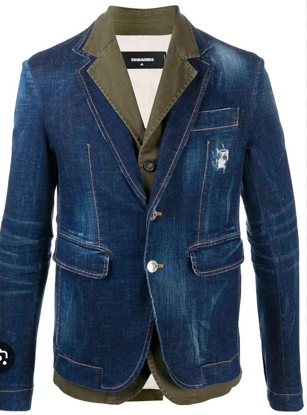 Dsquared2 Dsquared2 Two-Piece Denim Blazer Size US M / EU 48-50 / 2 - 1 Thumbnail