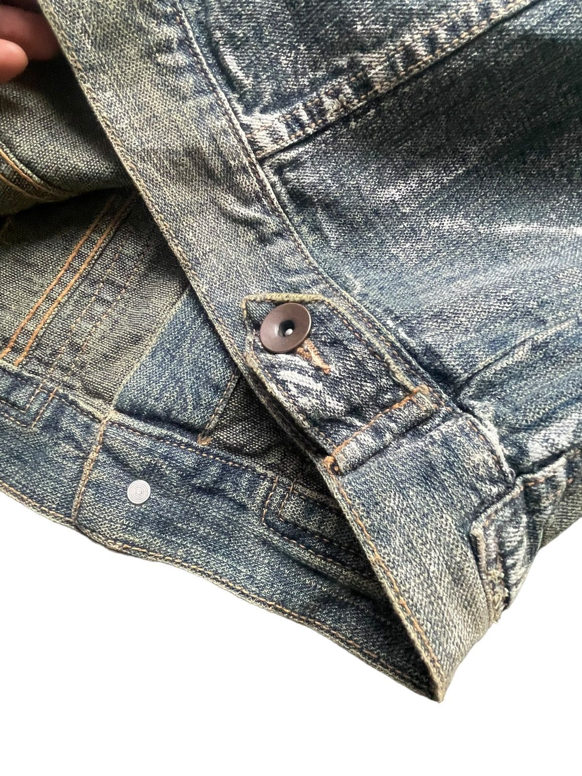 Japanese Brand Big Shark Painted Denim Jacket Size US S / EU 44-46 / 1 - 7 Thumbnail