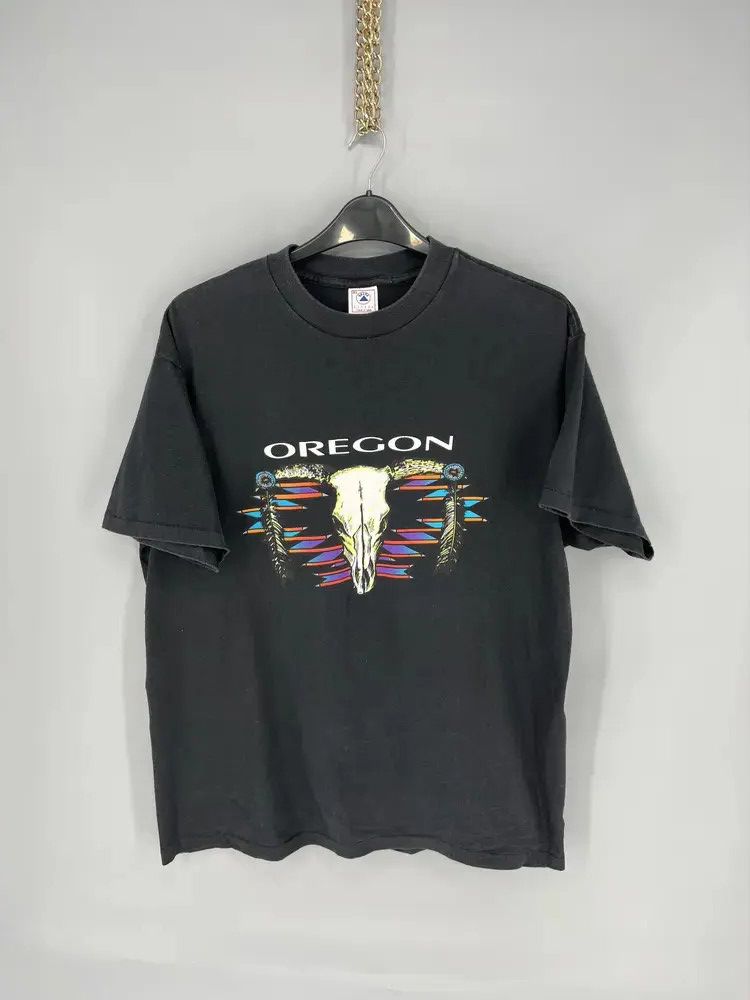 Vintage Vintage Y2K Oregon T-Shirt Made IN USA Size US L / EU 52-54 / 3 - 1 Thumbnail