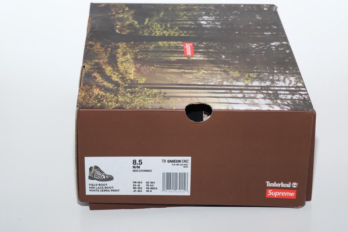 Supreme × Timberland Supreme Timberland Field Boot Zebra FW24 Week13 Size US 8.5 / EU 41-42 - 10 Thumbnail