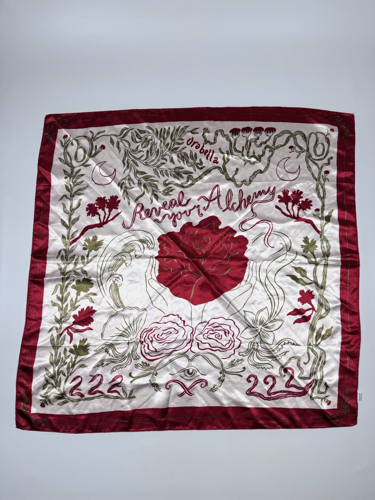 Other Orabella Vintage Designer Scarf «Reveal your Alchemy» Size ONE SIZE - 2 Thumbnail