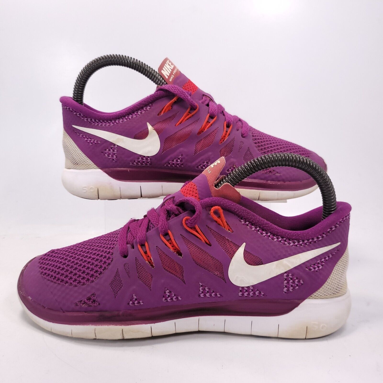 Nike Nike Free 5.0 Shoe Womens Size 6.5 642199-501 Purple White Size US 6.5 / IT 36.5 - 5 Thumbnail