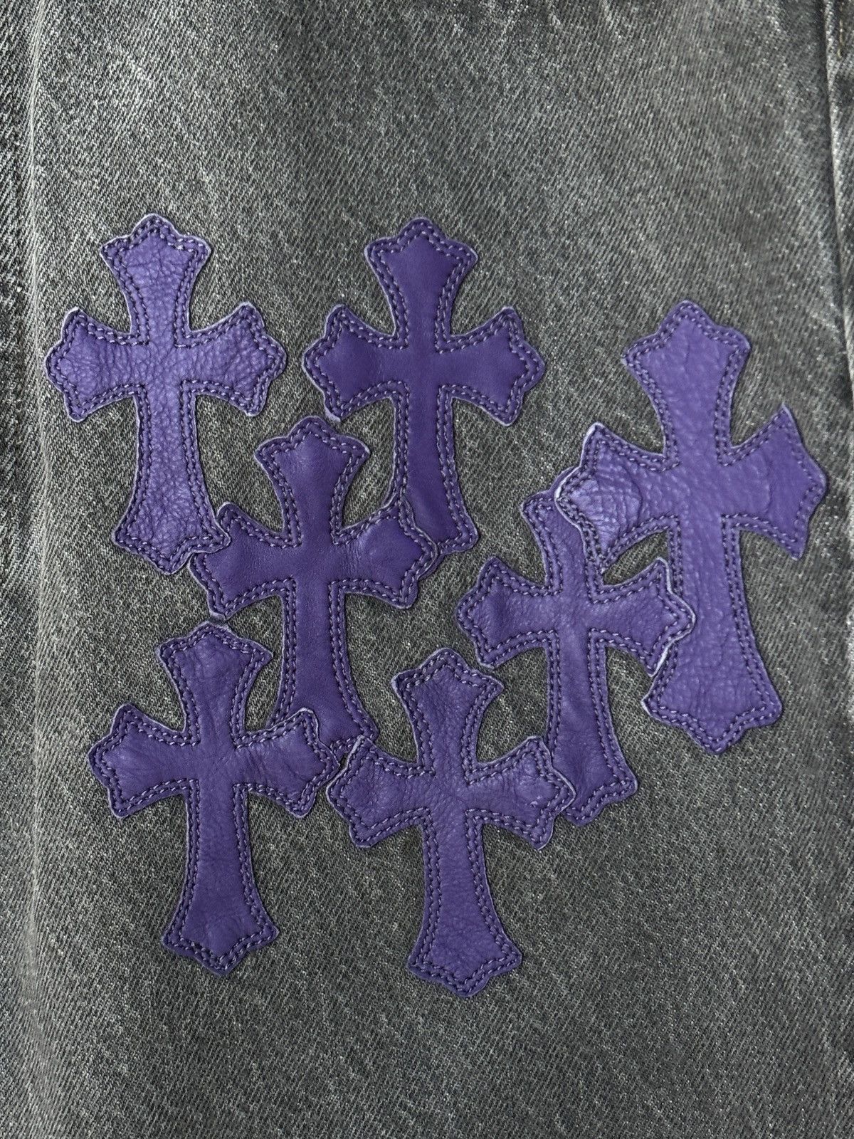 Chrome Hearts CHROME HEARTS PURPLE BARTS PATCH DENIM Size US 33 - 5 Thumbnail