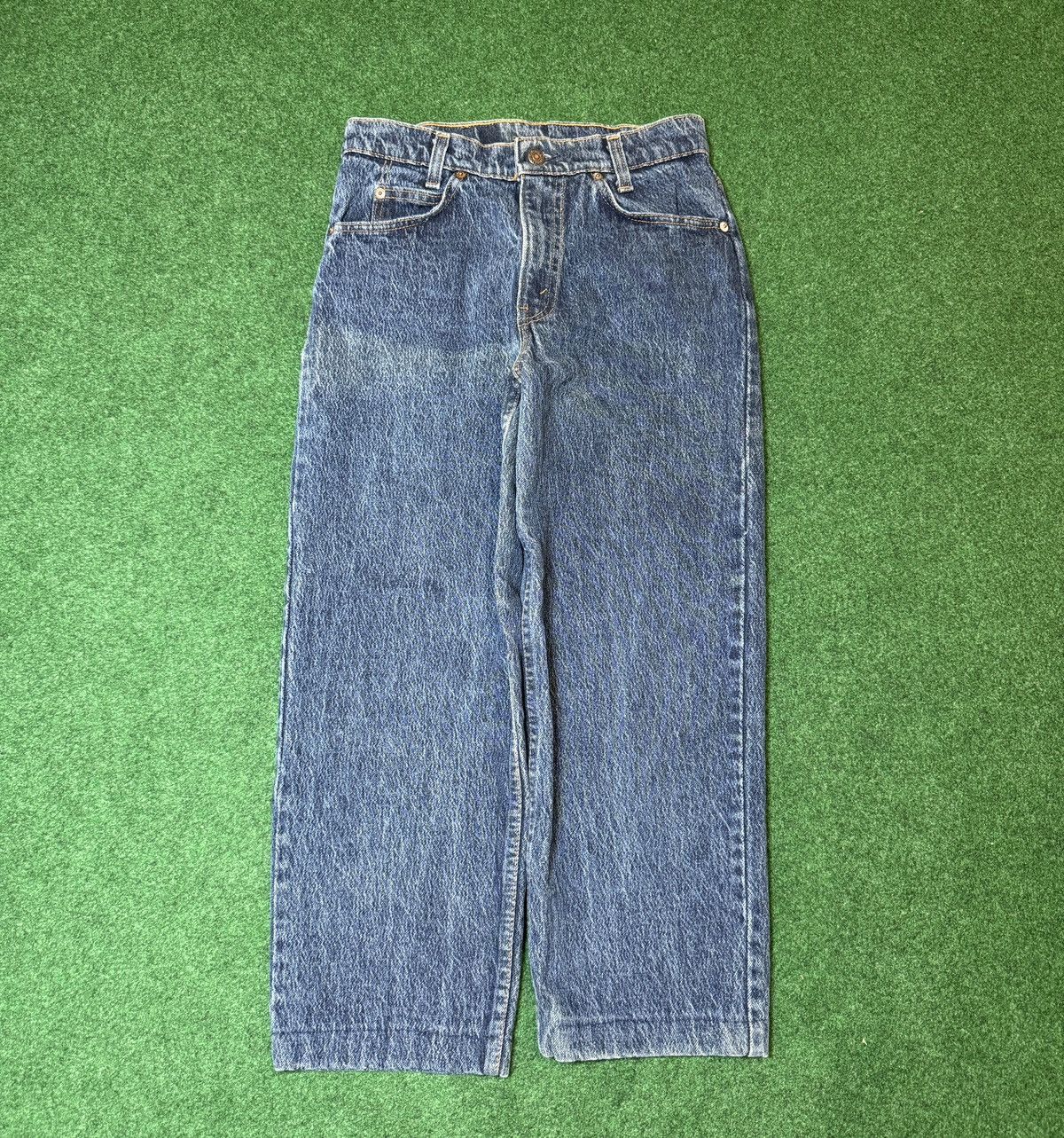 Levi's Vintage Clothing × Vintage Vtg 80s Levi’s Orange Tab Student Straight Leg 28x25 Jeans Size US 28 / EU 44 - 1 Thumbnail