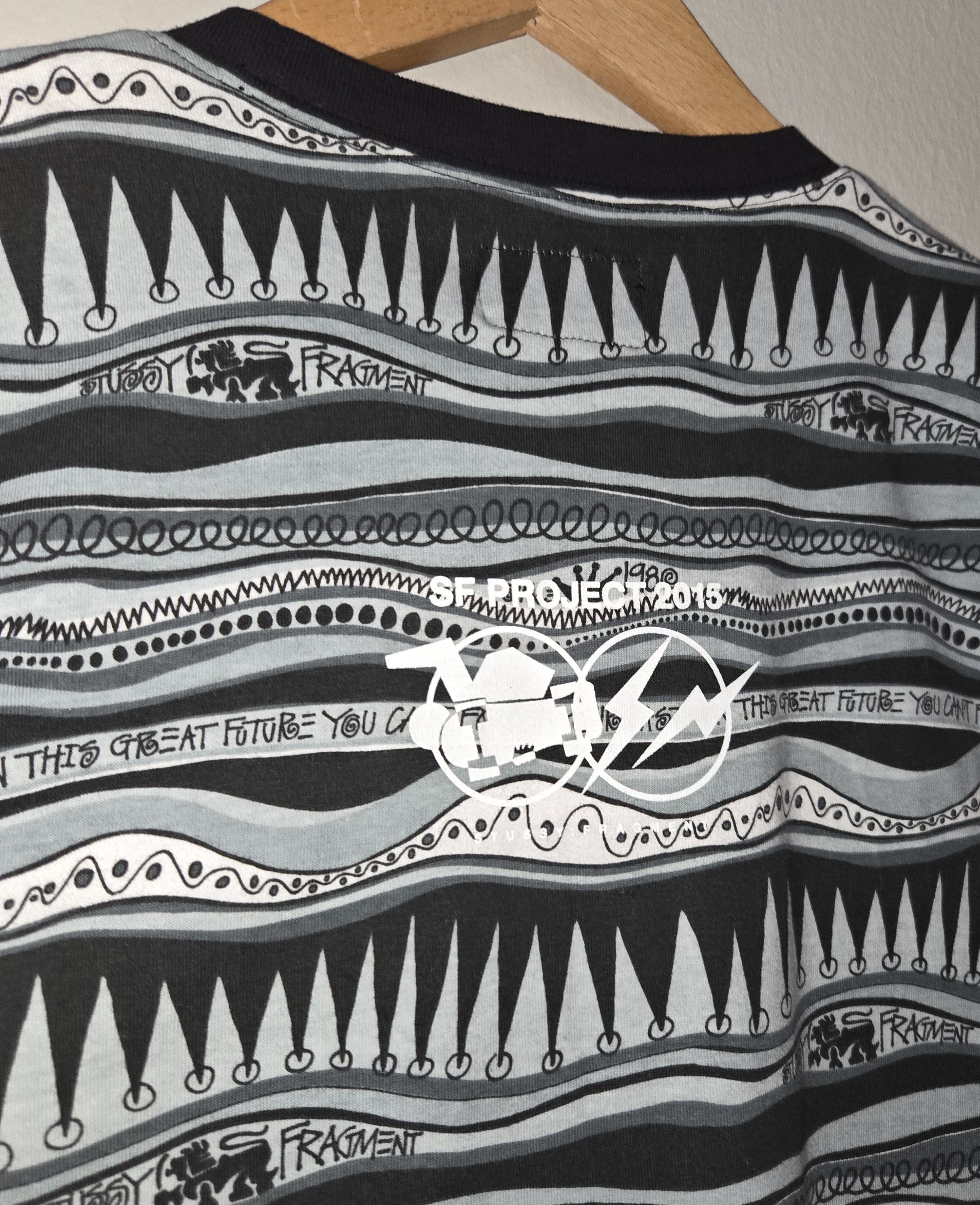 Stussy 2015 Stussy x Fragment Stripe Pocket Tee Size US S / EU 44-46 / 1 - 7 Thumbnail