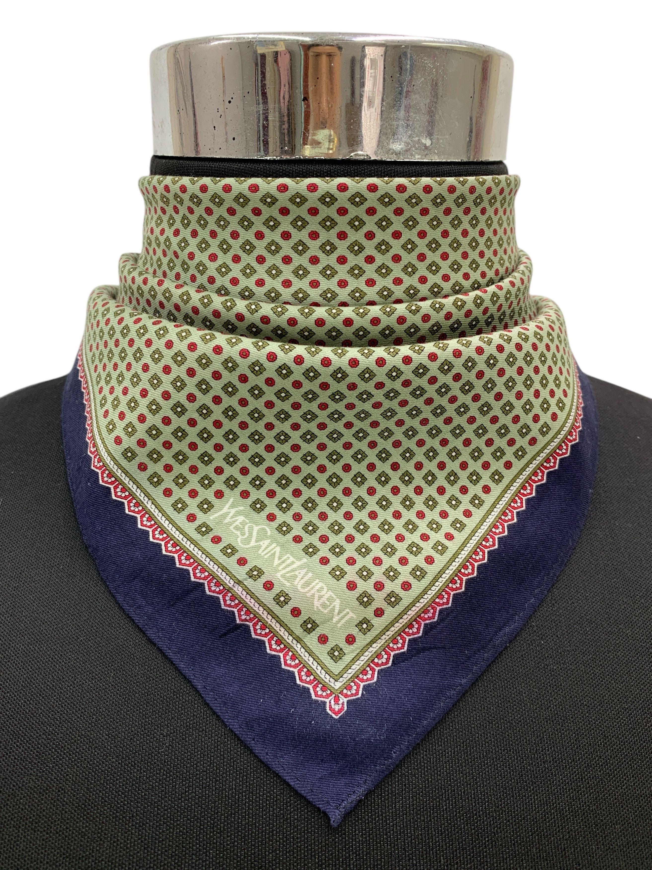 Vintage × Yves Saint Laurent Vintage Yves Saint Laurent Scarf Handkerchief - HKA973 Size ONE SIZE - 1 Thumbnail