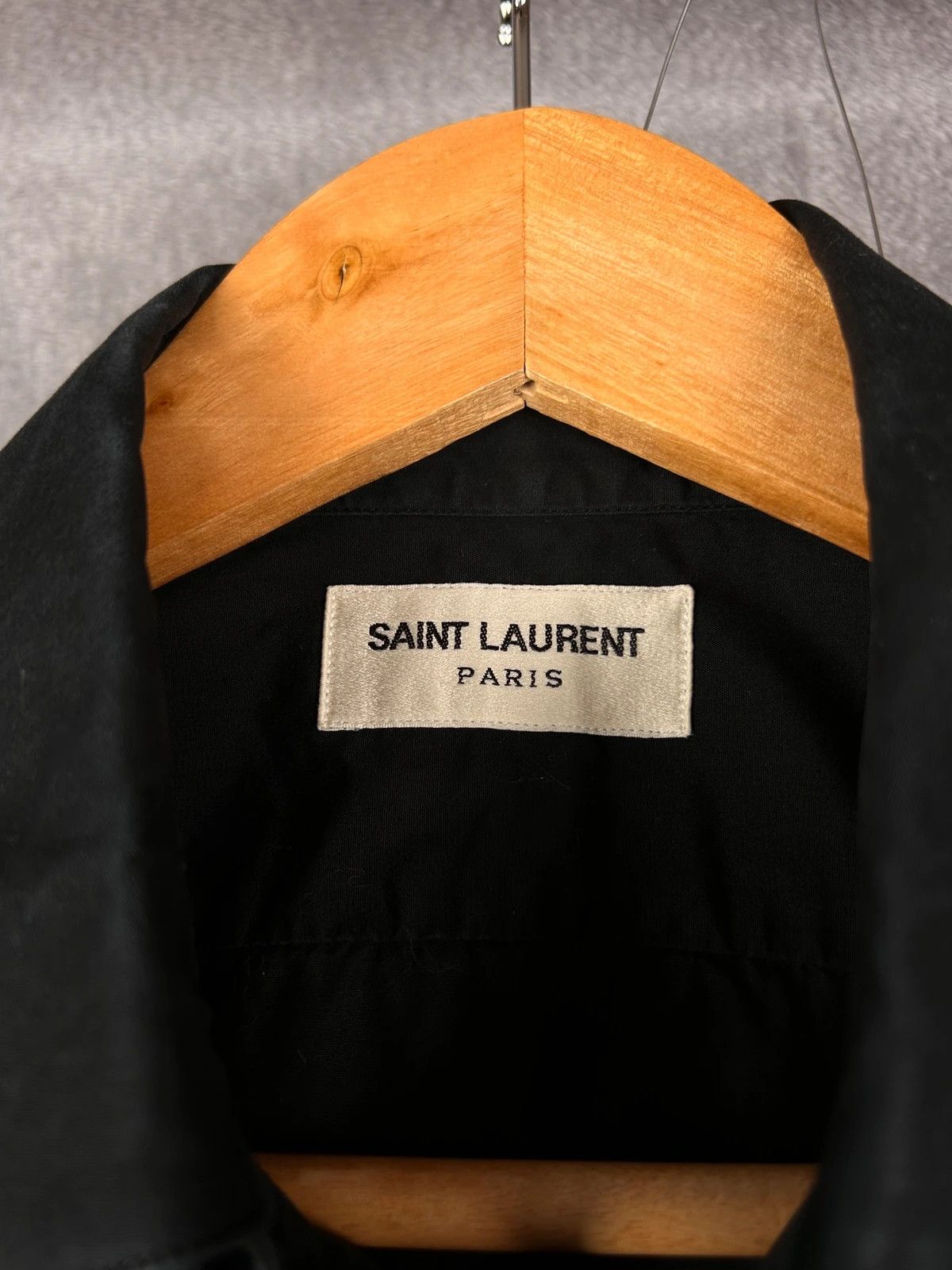 Designer × Saint Laurent Paris Saint Laurent Paris black shirt basic classic Made in Italy Size US M / EU 48-50 / 2 - 4 Thumbnail
