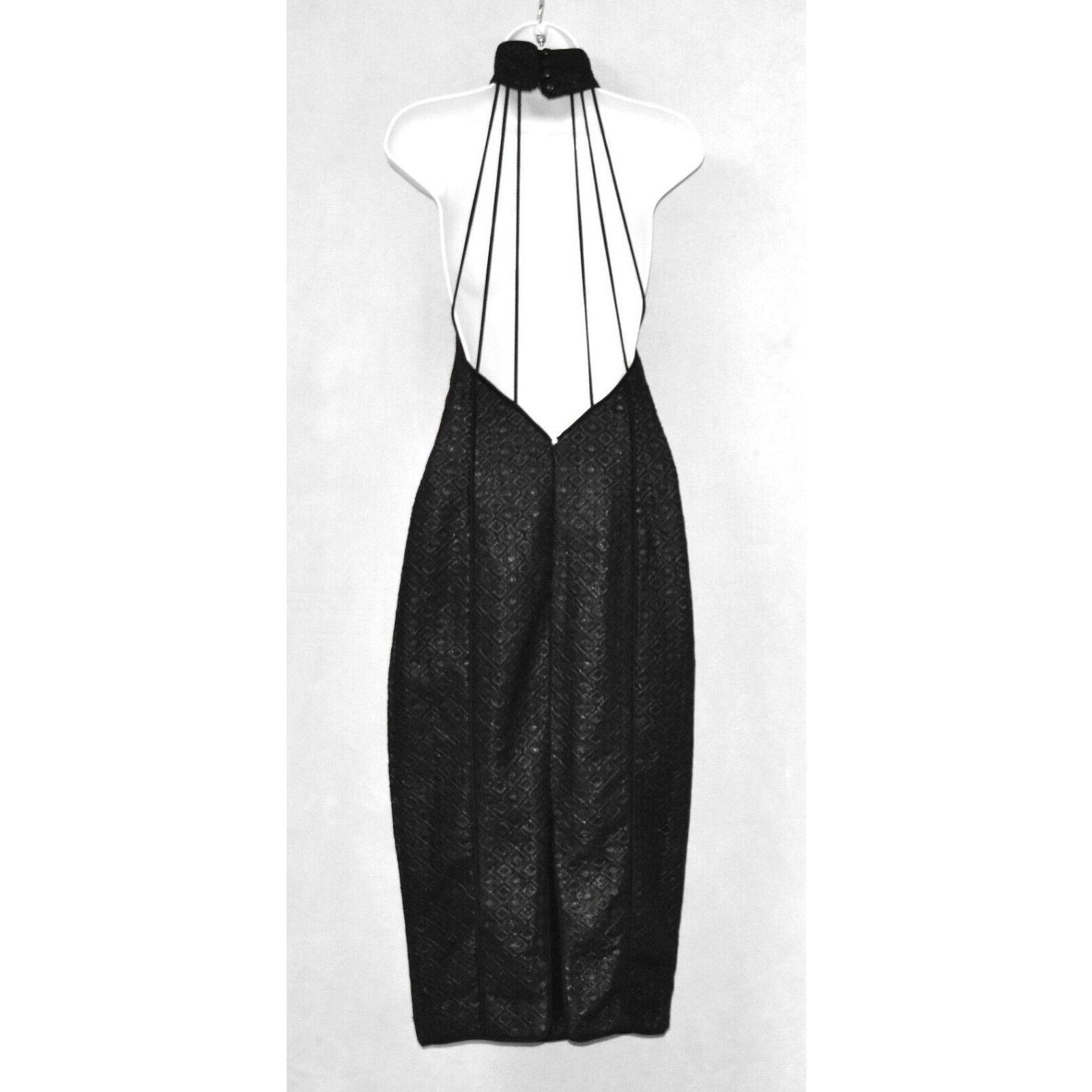 Other MISHA COLLECTION W/Straps Halter Neck Sparkling Midi Dress M Size M / US 6-8 / IT 42-44 - 3 Thumbnail